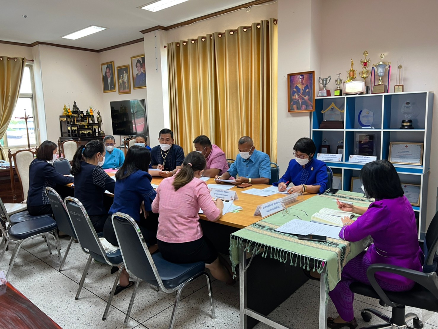 พช.ยโสธร ประชุมเจ้าหน้าที่สำนักงานพัฒนาชุมชนจังหวัดยโสธร ครั้งที่ 7 /2565