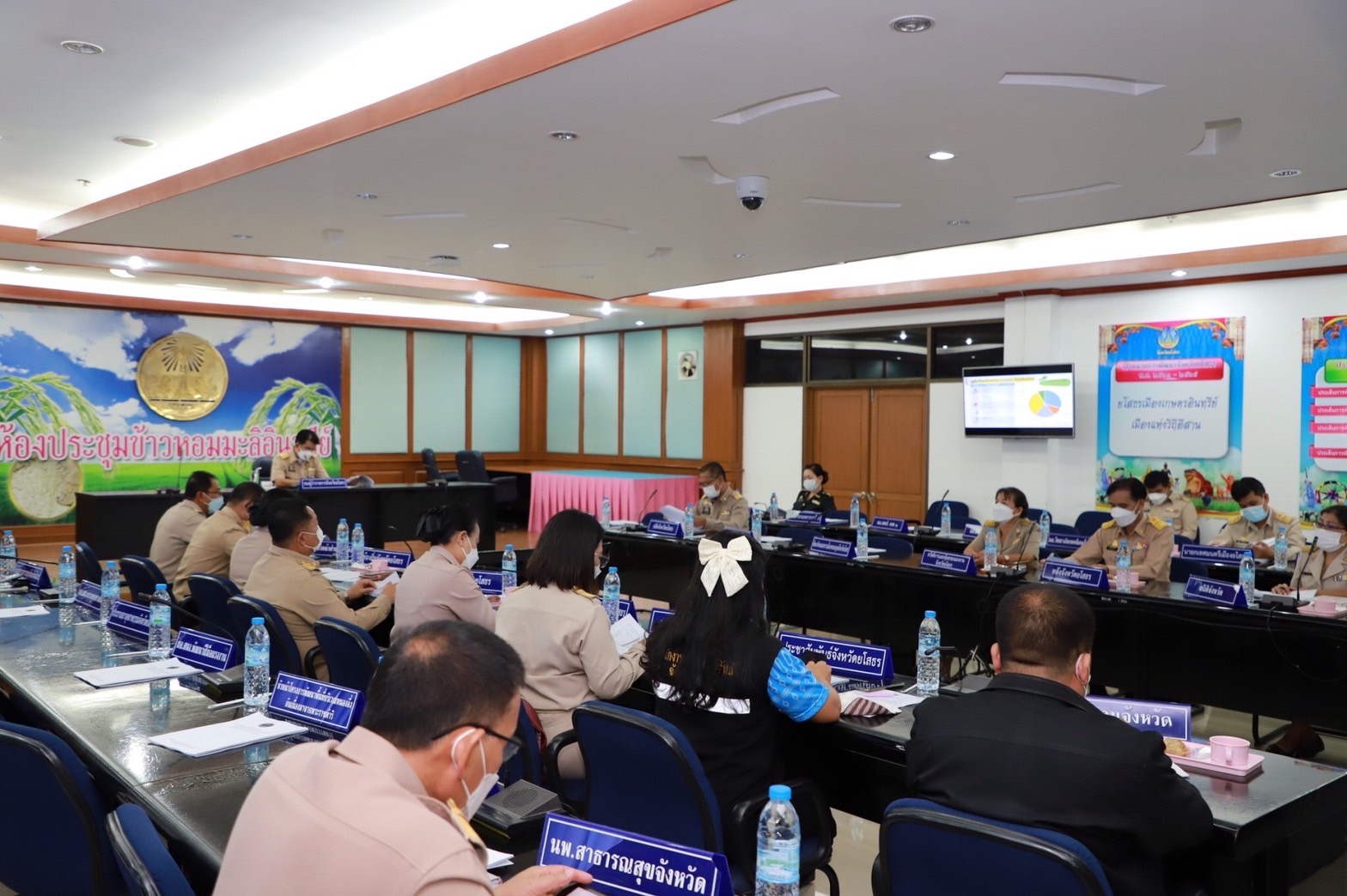 จังหวัดยโสธร…ประชุมคณะทำงานขับเคลื่อนการขจัดความยากจนและพัฒนาคนทุกช่วงวัยฯ ครั้งที่ 4/2565 มุ่งแก้ไขปัญหาความยากจน “คนยโสธร…ไม่ทอดทิ้งกัน” สะออน 50 ปี ศรียโสธร