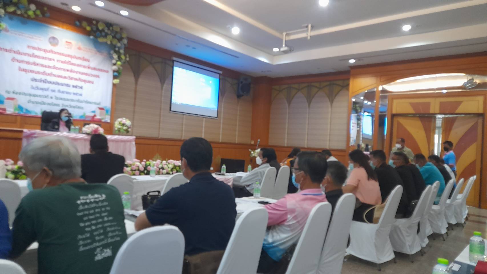 พช.ยโสธร    ร่วมประชุมกิจกรรมสรุปบทเรียน การดำเนินโครงการฯภายใต้โครงการเพิ่มสมรรถนะ ด้านการบริหารและจัดการพลังงานครบวงจรในชุมชนระดับตำบลและเครือข่ายพลังงานชุมชน ประจำปีงบประมาณ  2565