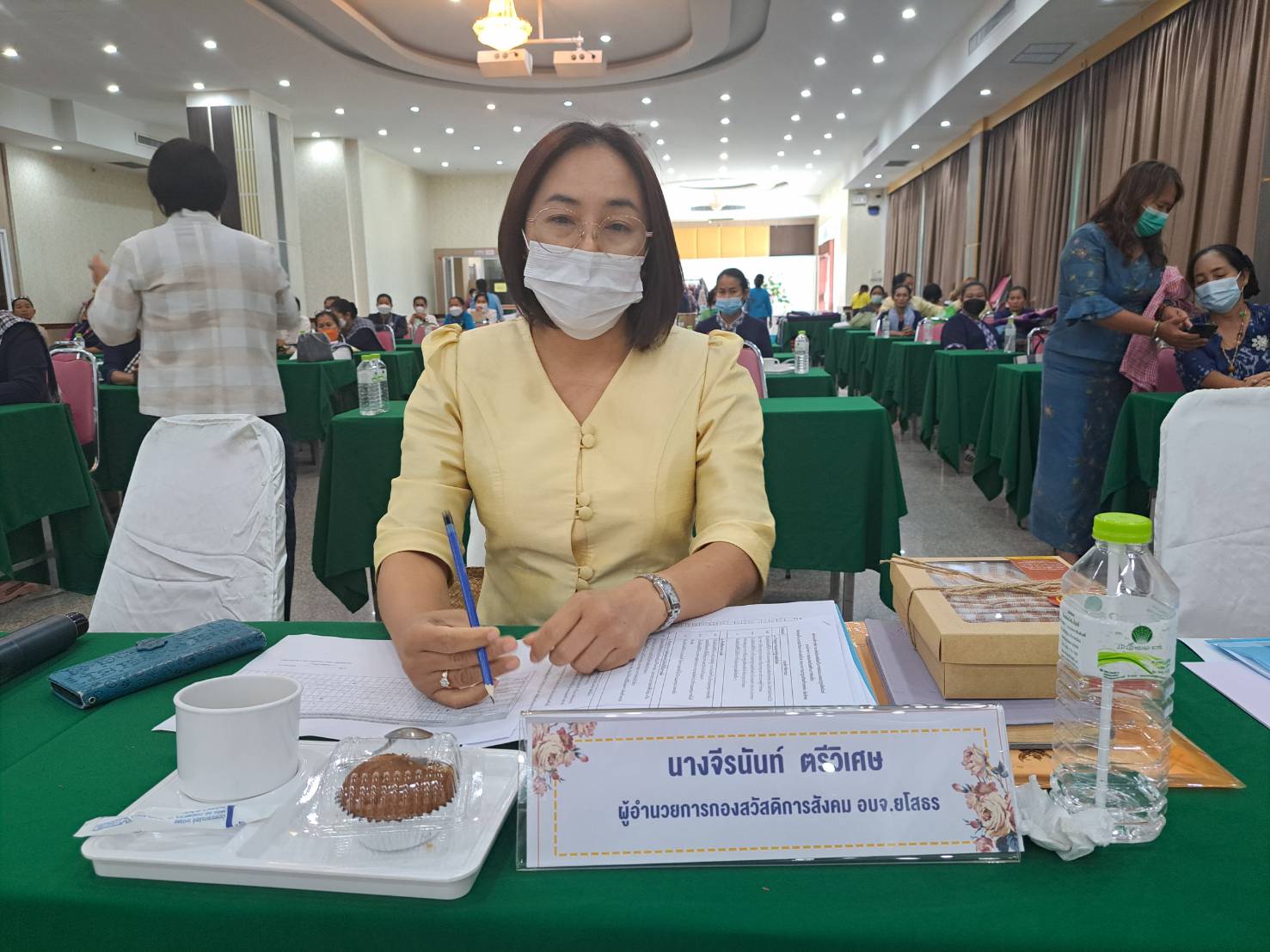 พช.ยโสธร คัดเลือก กลุ่มผู้ผลิต ผู้ประกอบการ OTOP ที่มีศักยภาพและมีความพร้อมที่จะพัฒนาเป็นศูนย์เรียนรู้ด้านภูมิปัญญาผ้าทอพื้นถิ่น ตามโครงการส่งเสริมผลิตภัณฑ์ด้านการท่องเที่ยว กิจกรรมหลัก พัฒนายกระดับคุณภาพผ้าทอ