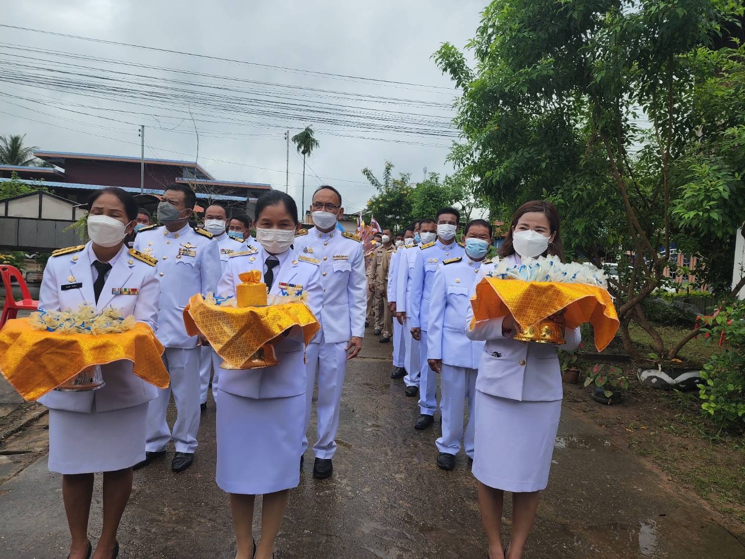รวมใจรักพลังสามัคคี…️ชาวบ้านหนองนางตุ้ม จัดพิธีอัญเชิญเงินพระราชทานขวัญถุงกองทุนแม่ของแผ่นดิน ประจำปี 2564