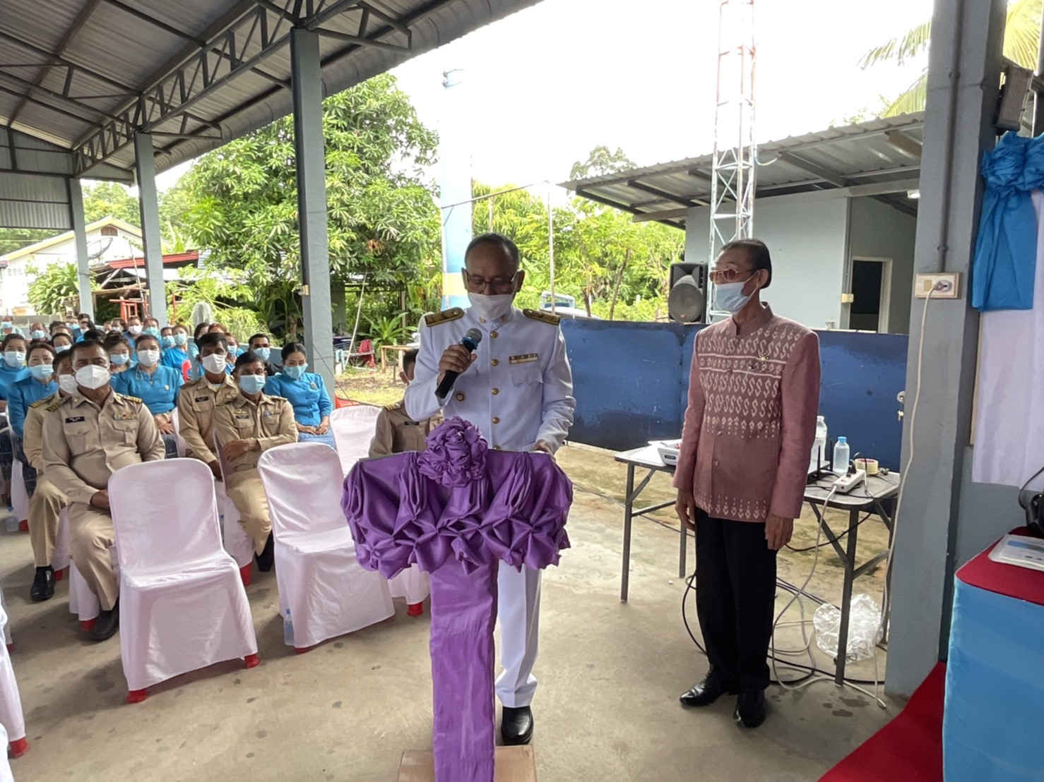 รวมใจรักพลังสามัคคี…️ชาวบ้านหนองนางตุ้ม จัดพิธีอัญเชิญเงินพระราชทานขวัญถุงกองทุนแม่ของแผ่นดิน ประจำปี 2564