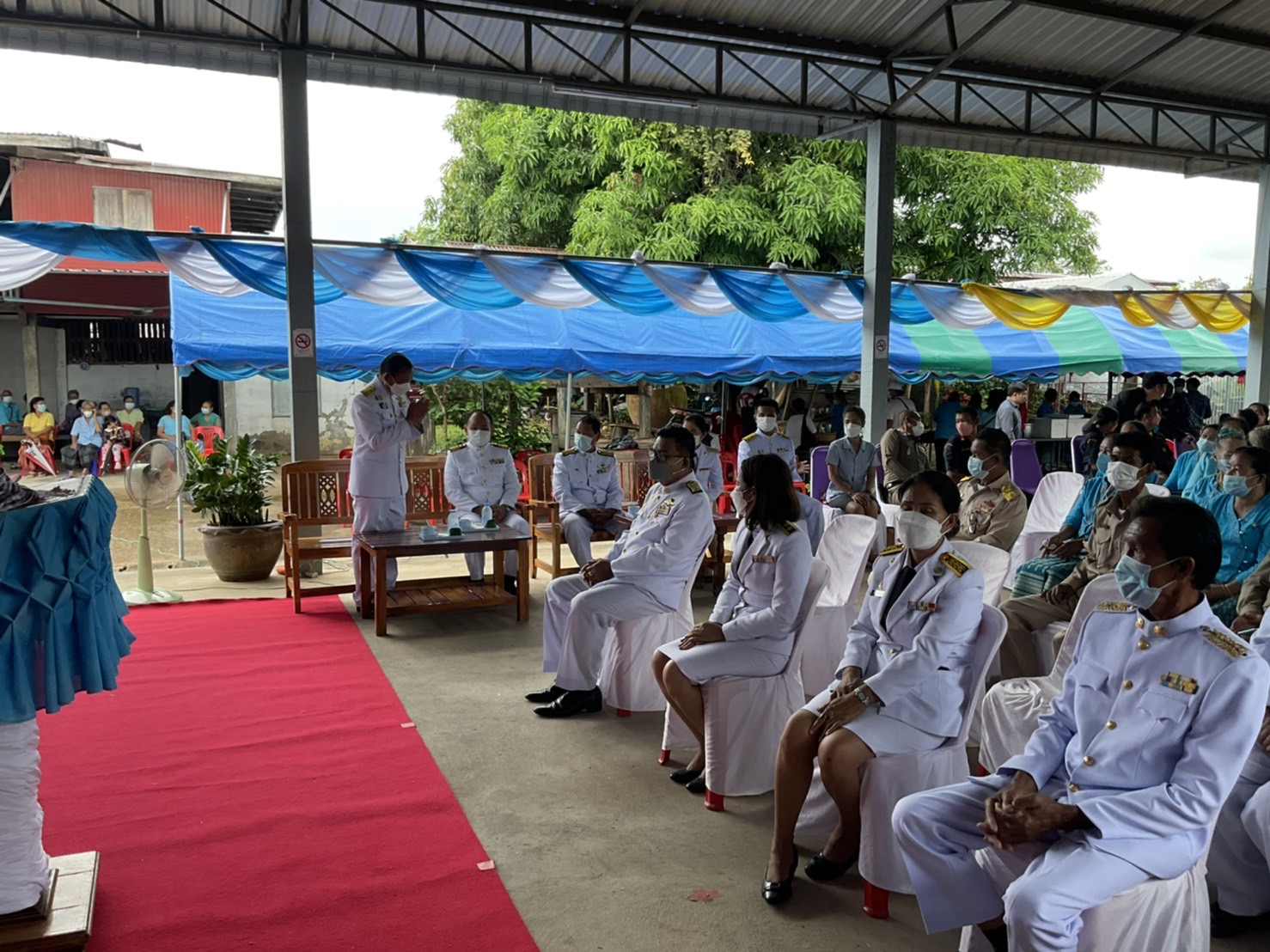 รวมใจรักพลังสามัคคี…️ชาวบ้านหนองนางตุ้ม จัดพิธีอัญเชิญเงินพระราชทานขวัญถุงกองทุนแม่ของแผ่นดิน ประจำปี 2564