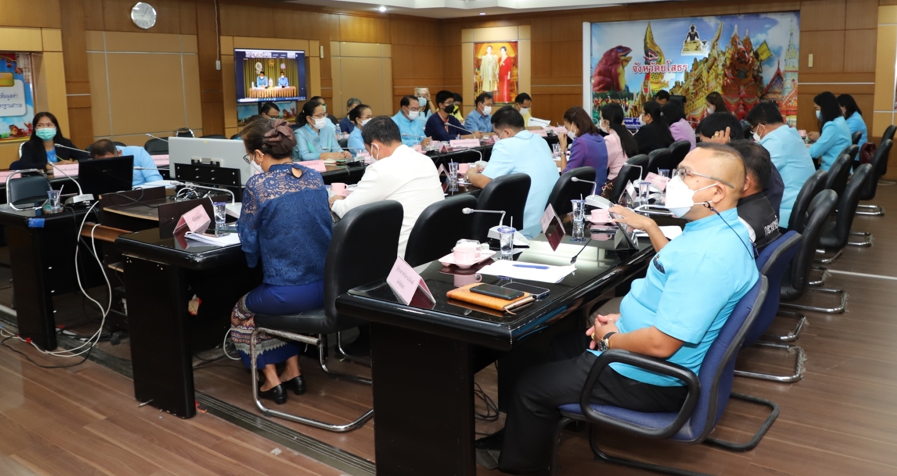 พช.ยโสธร  ร่วมประชุมเชิงปฏิบัติการเพื่อเสริมสร้างความเข้าใจและเพิ่มประสิทธิภาพ ในการขับเคลื่อนยุทธศาสตร์ชาติให้แก่ผู้บริหารขององค์กรปกครองส่วนท้องถิ่น และผู้บริหารหน่วยงานราชการในส่วนภูมิภาค ภายใต้หลักสูตร ป.ย.ป.    ประจำปีงบประมาณ พ.ศ.2565 ผ่านสื่ออิเล็กทรอนิกส์ (ระบบ Zoom cloud meeting)