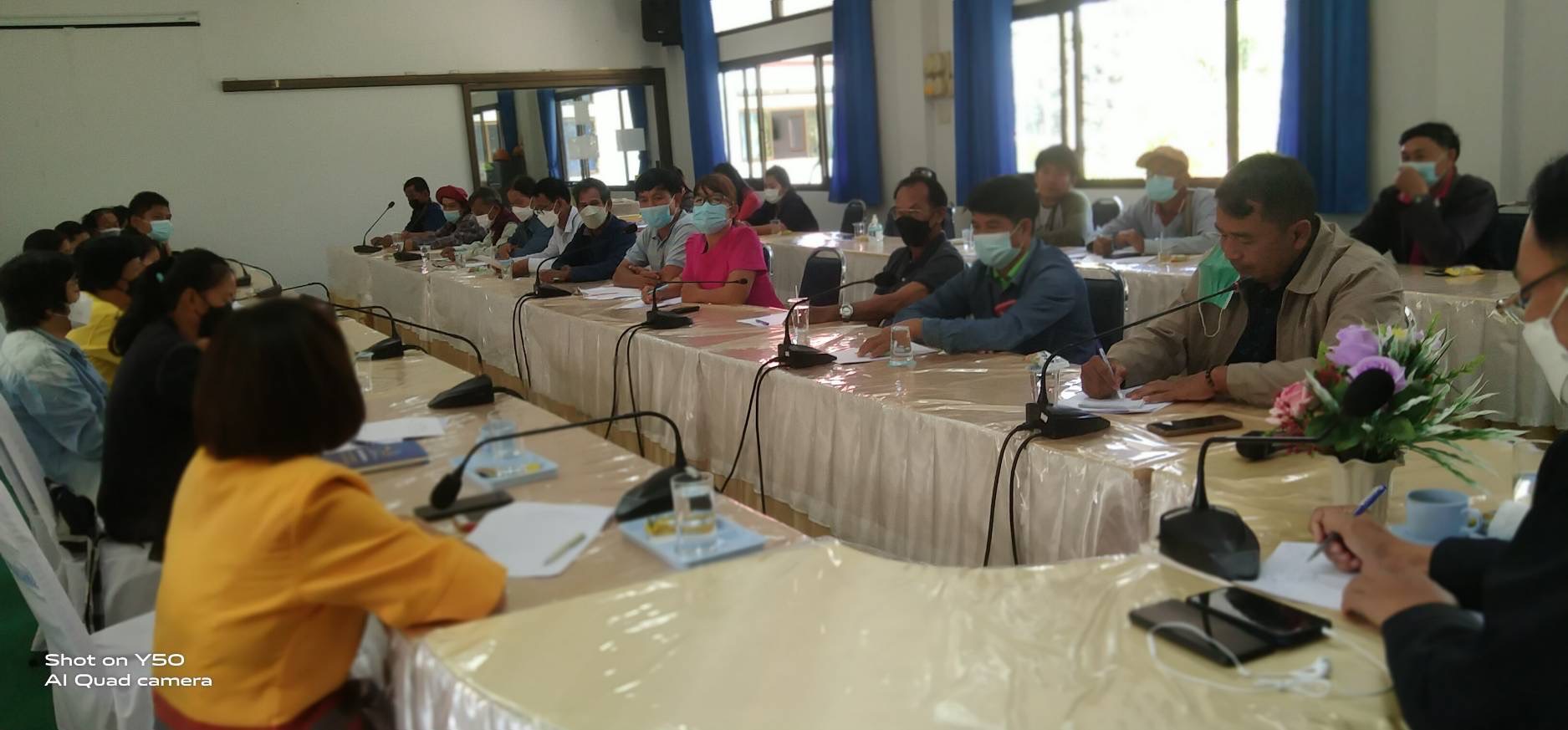 พช.ยโสธรประชุมขับเคลื่อนการดำเนินงาน “โคก หนอง นา โมเดล “อำเภอค้อวัง จังหวัดยโสธร