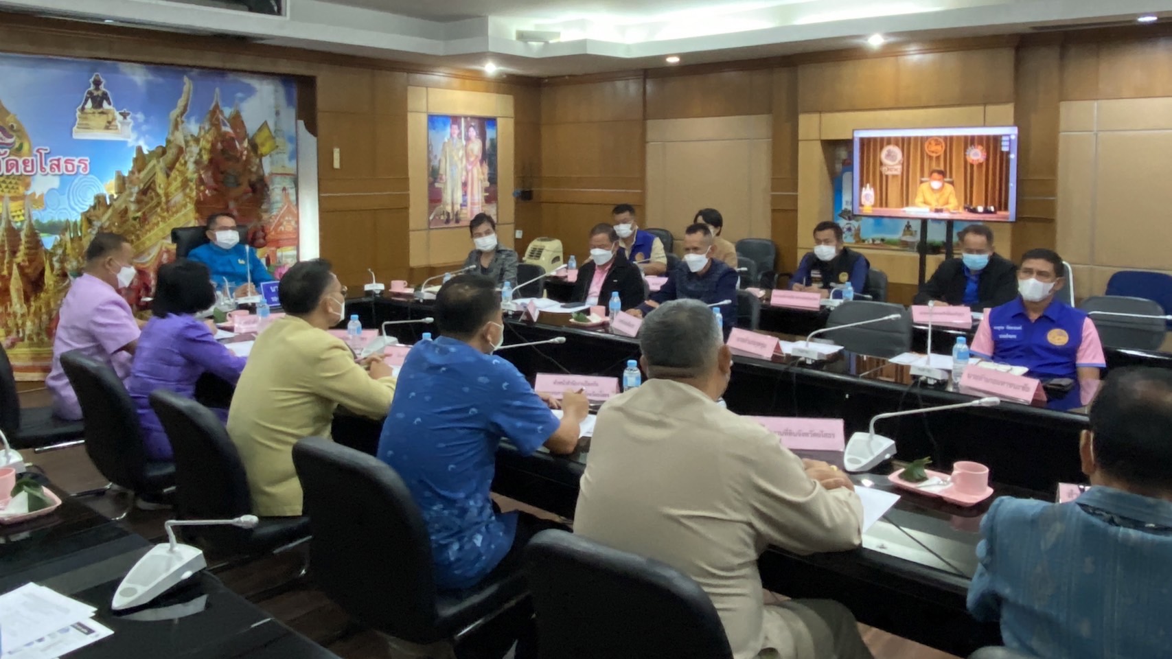 ?พช.ยโสธร ร่วมประชุมขับเคลื่อนและติดตามนโยบายของรัฐบาลและภารกิจสำคัญของ สำนักงานปลัดกระทรวงมหาดไทย ผ่านระบบวีดีทัศน์ทางไกล (VCS) ประจำเดือน พฤศจิกายน