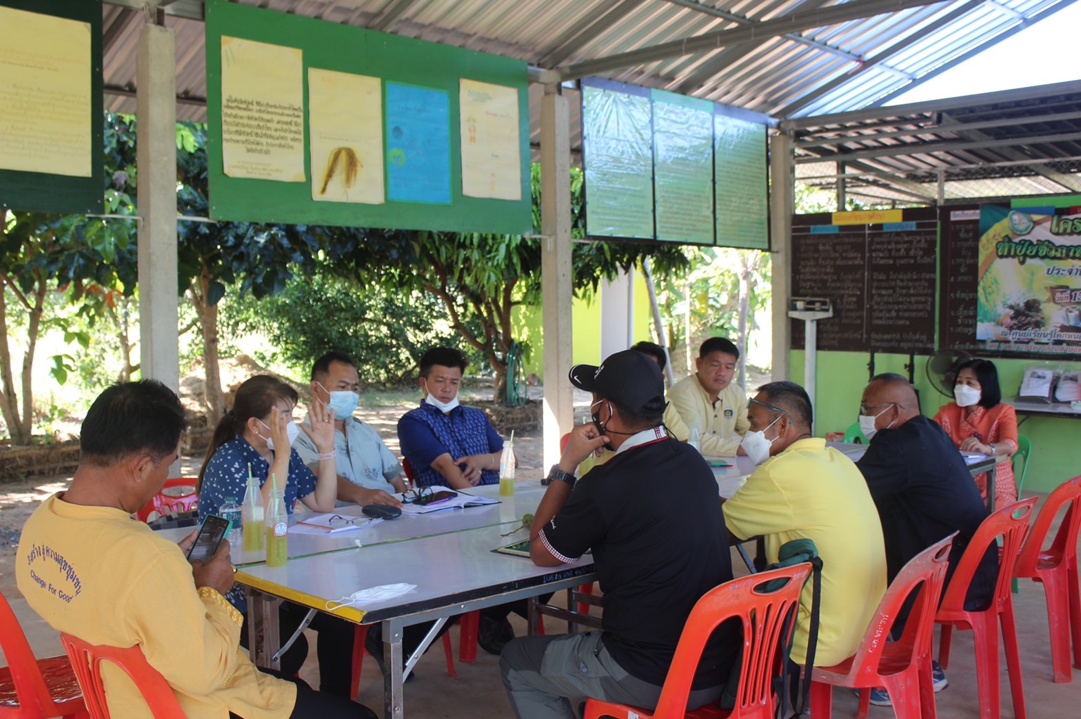 ?พช.ยโสธร เตรียมความพร้อม การดำเนินโครงการพัฒนาหมู่บ้านเศรษฐกิจพอเพียง กิจกรรมที่ ๑ สร้างและพัฒนากลไกขับเคลื่อน ในระดับพื้นที่ ณ ศูนย์เรียนรู้ทฤษฎีใหม่รูปแบบ “โคก หนอง นา” หมู่ที่ 10 ตำบลพระเสาร์ อำเภอมหาชนะชัย จังหวัดยโสธร