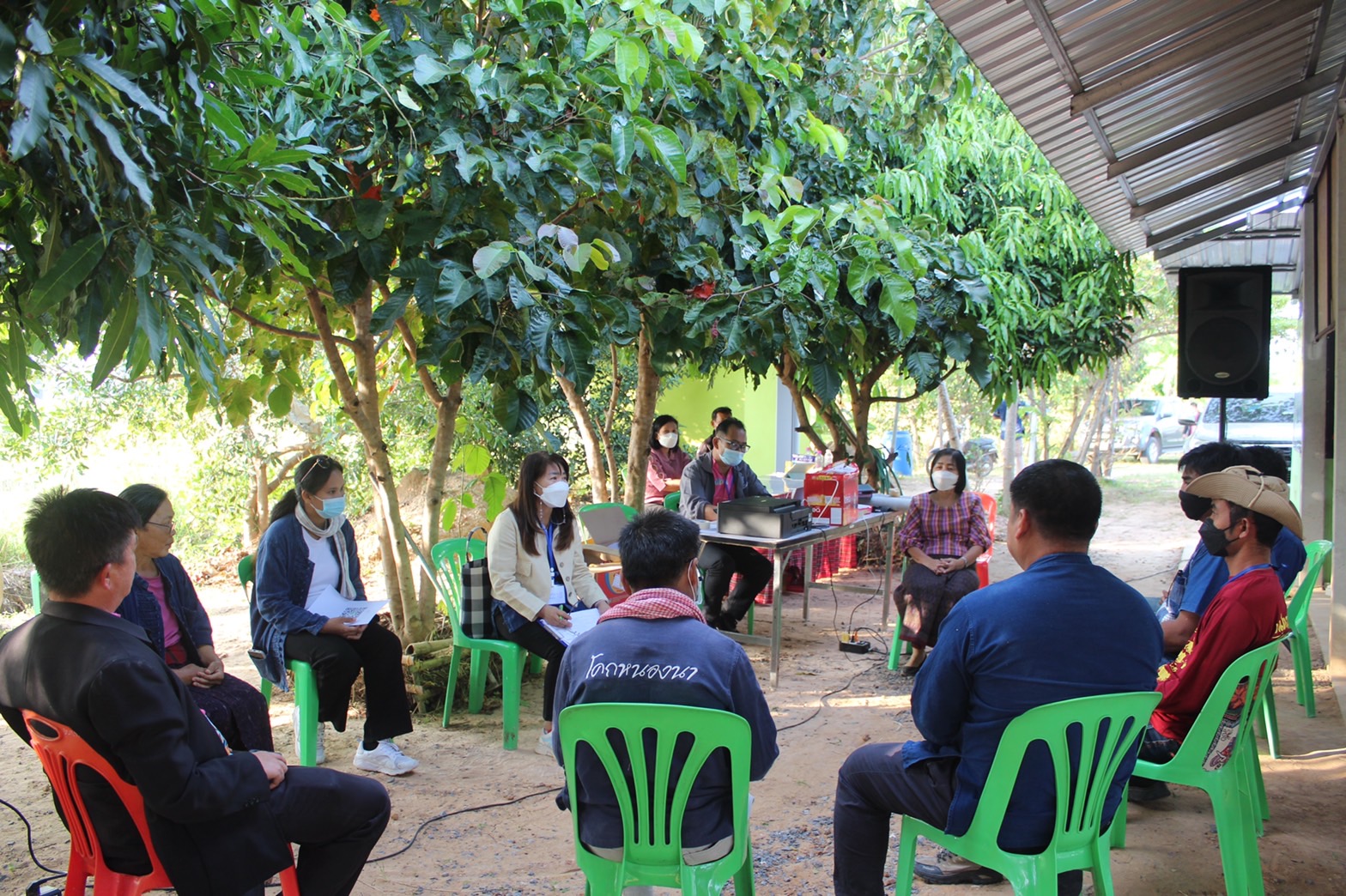 ?พช.ยโสธร ดำเนินโครงการพัฒนาหมู่บ้านเศรษฐกิจพอเพียง กิจกรรมที่ ๑ สร้างและพัฒนากลไกขับเคลื่อน ในระดับพื้นที่ ณ ศูนย์เรียนรู้ทฤษฎีใหม่รูปแบบ “โคก หนอง นา” หมู่ที่ 10 ตำบลพระเสาร์ อำเภอมหาชนะชัย จังหวัดยโสธร