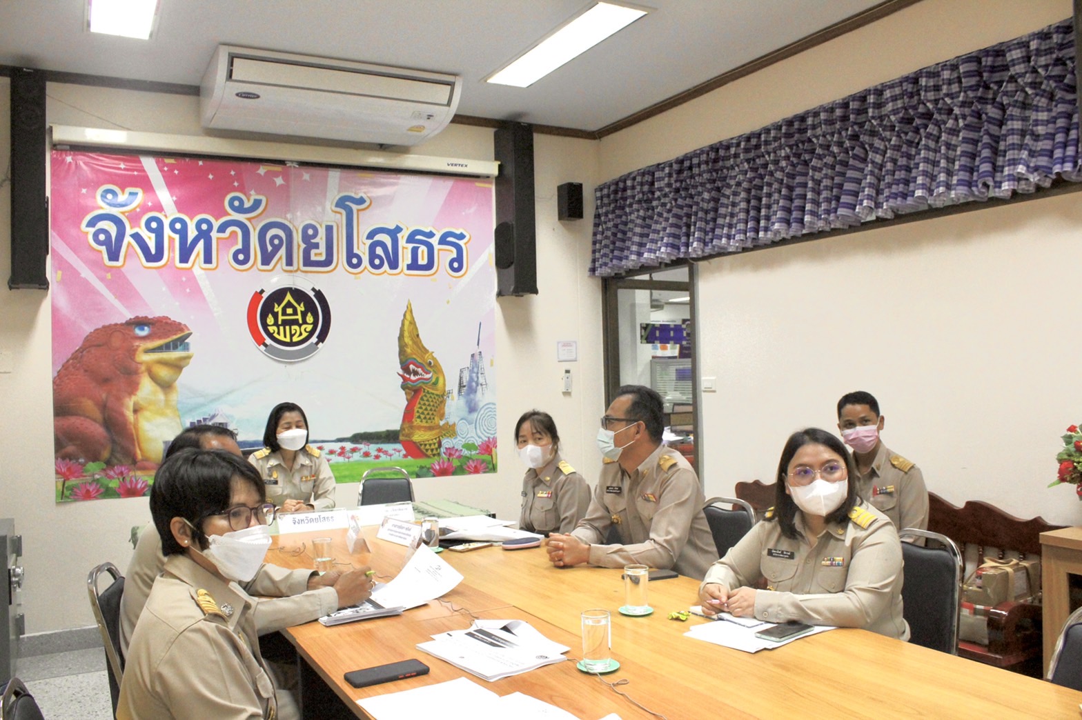 ?พช.ยโสธร ร่วมประชุมกรมการพัฒนาชุมชน ครั้งที่ 12/2565 ผ่านระบบวีดิทัศน์ทางไกล (Video Conference)