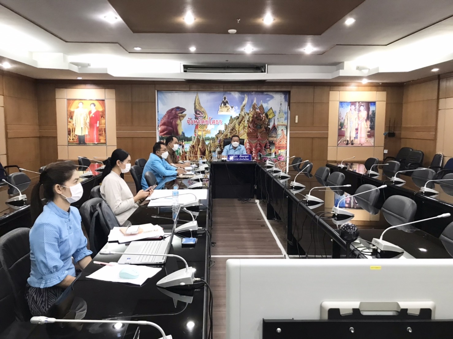 พช.ยโสธร ร่วมรับฟังการขับเคลื่อนนโยบายสำคัญของกระทรวงมหาดไทยในพื้นที่จังหวัดอุบลราชธานี