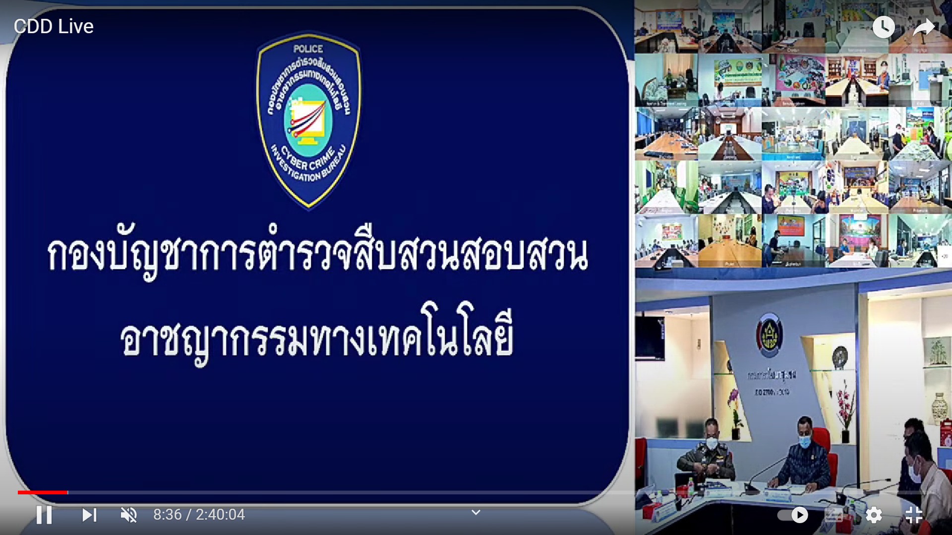 พช.ยโสธร ร่วมอบรมโครงการฝึกอบรมให้ความรู้ด้านภัยไซเบอร์ ผ่านระบบผ่านระบบ TV พช. ณ ห้องประชุมสำนักงานพัฒนาชุมชนจังหวัดยโสธร ชั้น 4 ศาลากลางจังหวัดยโสธร (หลังใหม่) Copy