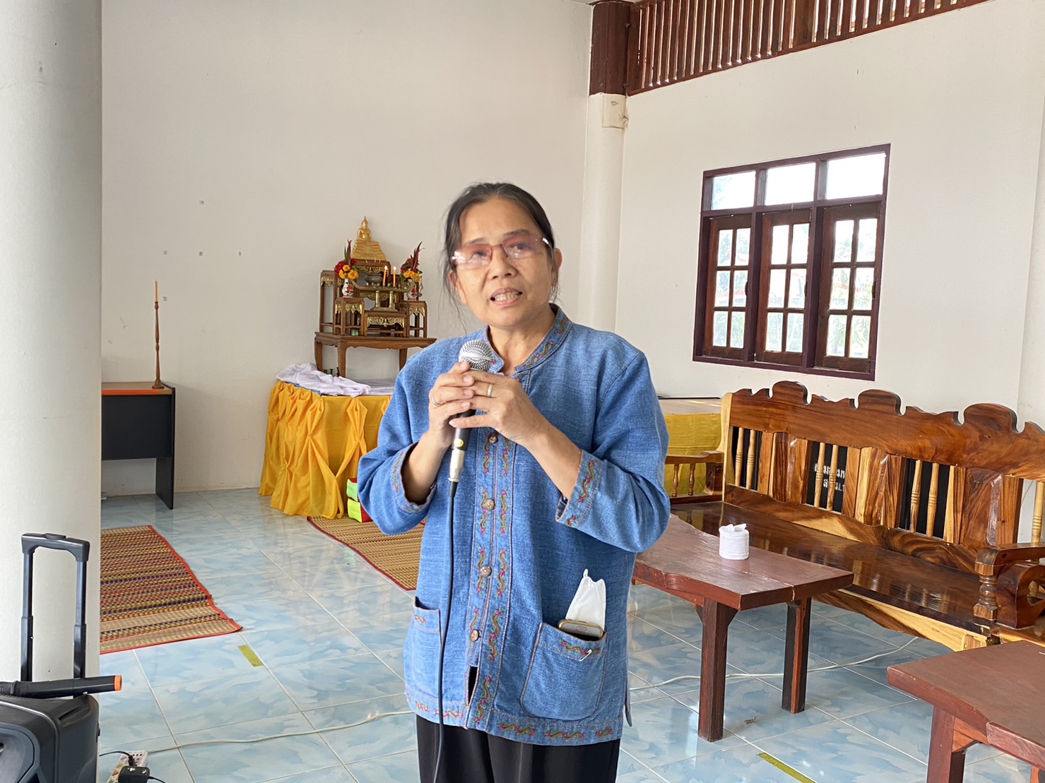 ?พช.ยโสธร ร่วมติดตามการดำเนินงานกลุ่มออมทรัพย์เพื่อการผลิตบ้านสร้างช้าง หมู่ที่ 1 หมู่ 2 ตำบลไผ่  อำเภอทรายมูล  จังหวัดยโสธร