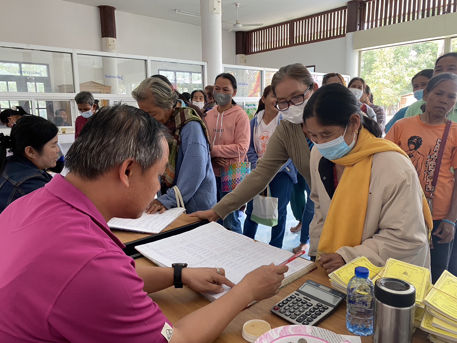?พช.ยโสธร ร่วมติดตามการดำเนินงานกลุ่มออมทรัพย์เพื่อการผลิตบ้านสร้างช้าง หมู่ที่ 1 หมู่ 2 ตำบลไผ่  อำเภอทรายมูล  จังหวัดยโสธร