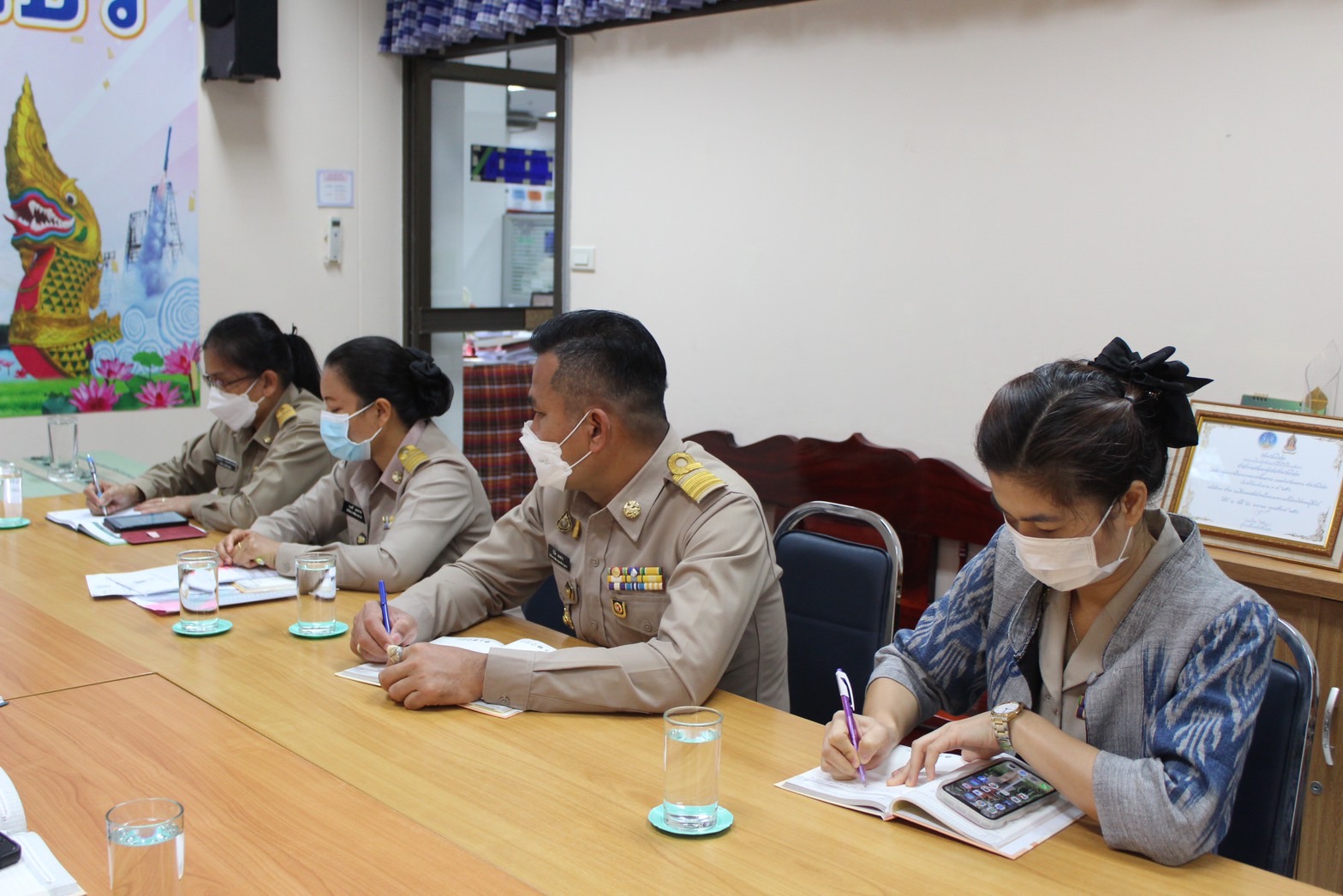 ?พช.ยโสธร ประชุมคณะทำงานฝ่ายเดินแบบผ้าไทยพื้นเมือง ในงานสถาปนาจังหวัดยโสธร ประจำปี 2566