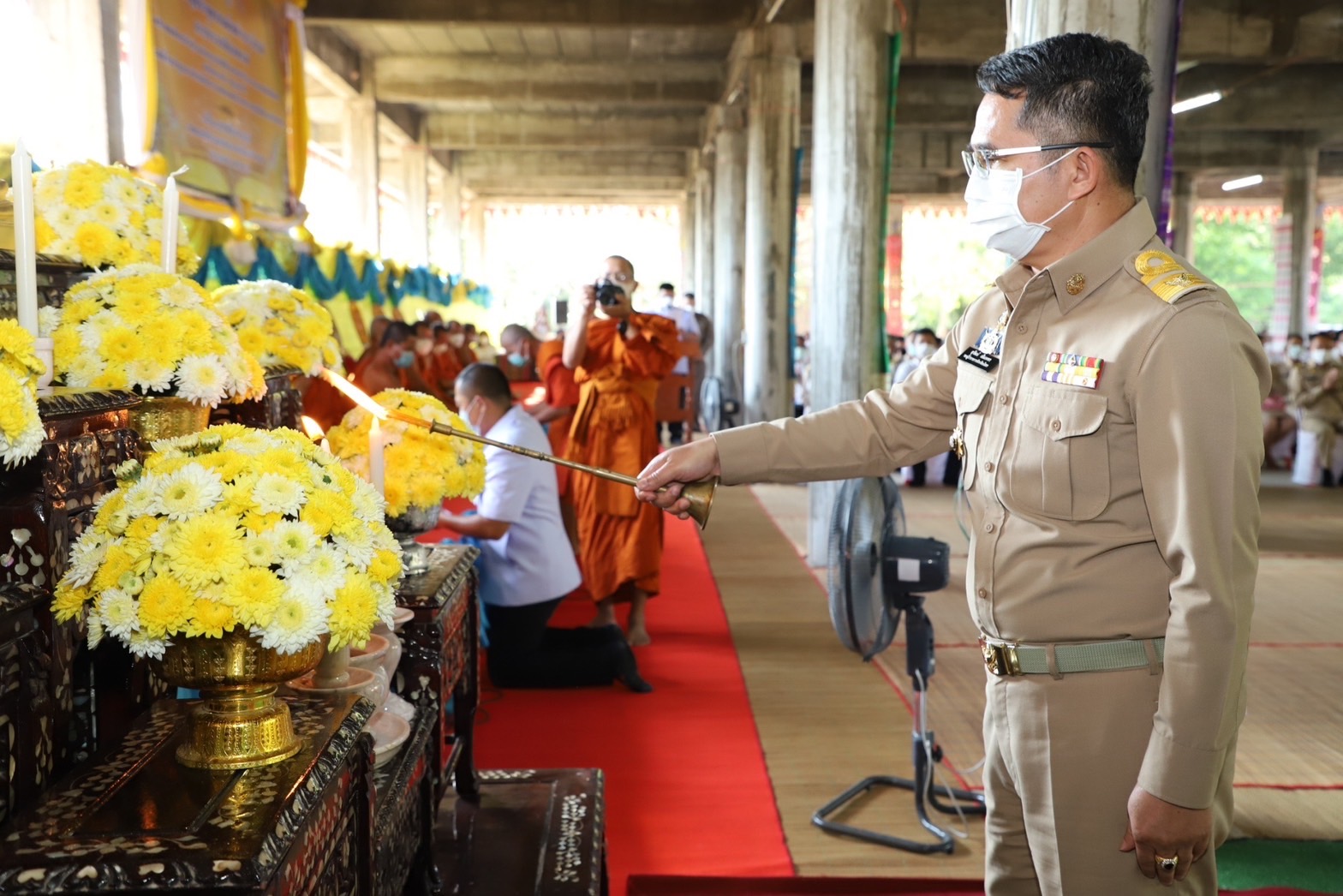 ?พช.ยโสธรร่วมพิธีเจริญพระพุทธมนต์ถวายพระพรชัยมงคลเฉลิมพระเกียรติ ประจำเดือน กุมภาพันธ์ 2566