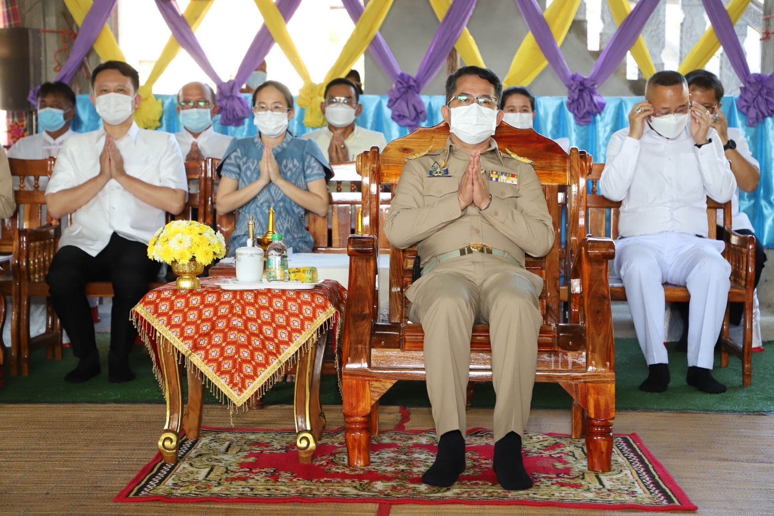 ?พช.ยโสธรร่วมพิธีเจริญพระพุทธมนต์ถวายพระพรชัยมงคลเฉลิมพระเกียรติ ประจำเดือน กุมภาพันธ์ 2566