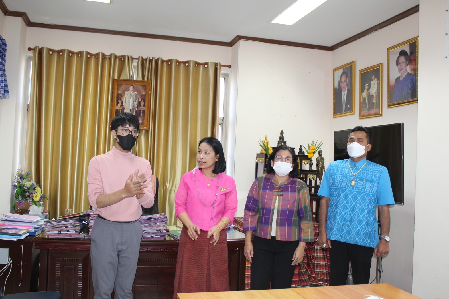 ?พช.ยโสธร ประชุมคณะทำงานฝ่ายเดินแบบผ้าไทยพื้นเมือง ในงานสถาปนาจังหวัดยโสธร ประจำปี 2566