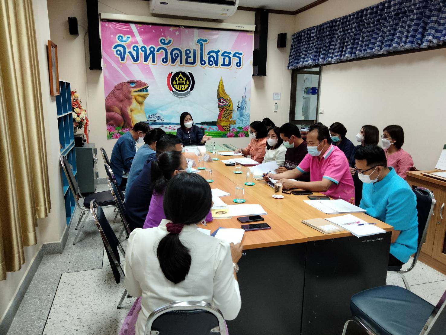 ?พช.ยโสธร ประชุมเจ้าหน้าที่พัฒนาชุมชนจังหวัดยโสธร เพื่อวางแผนดำเนินงานไตรมาสที่ 3