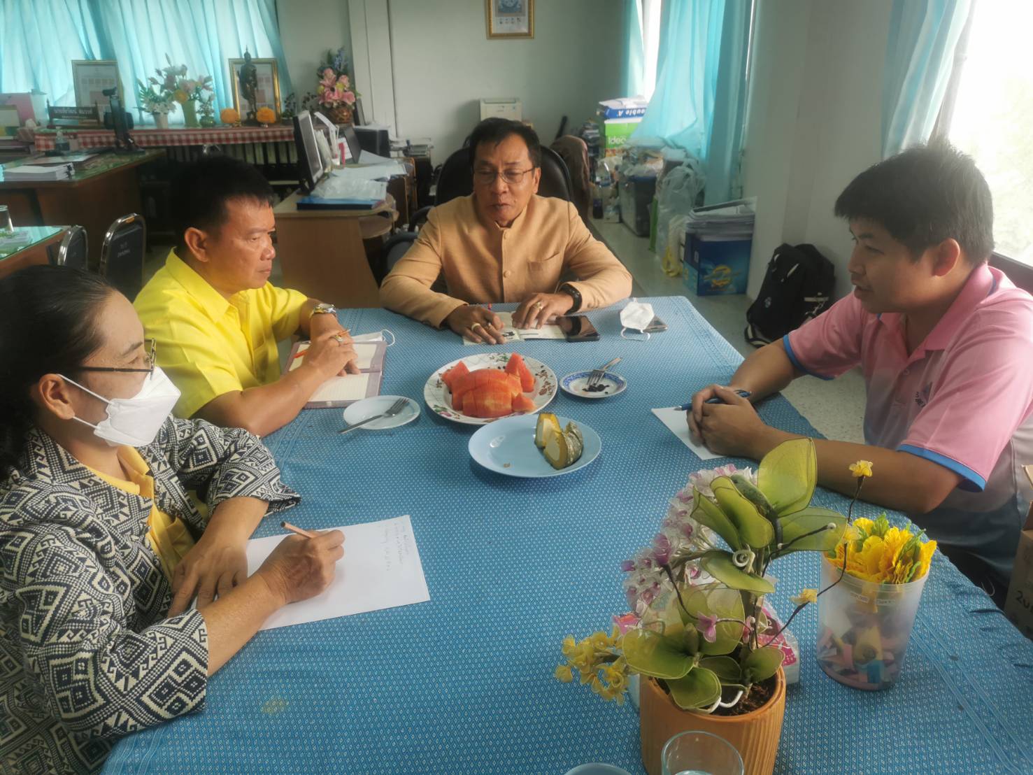 ?พช. ยโสธรรับติดตามสนับสนุน การขับเคลื่อนงานพัฒนาชุมชน สำนักงานพัฒนาชุมชน อำเภอคำเขื่อนแก้ว จังหวัดยโสธร