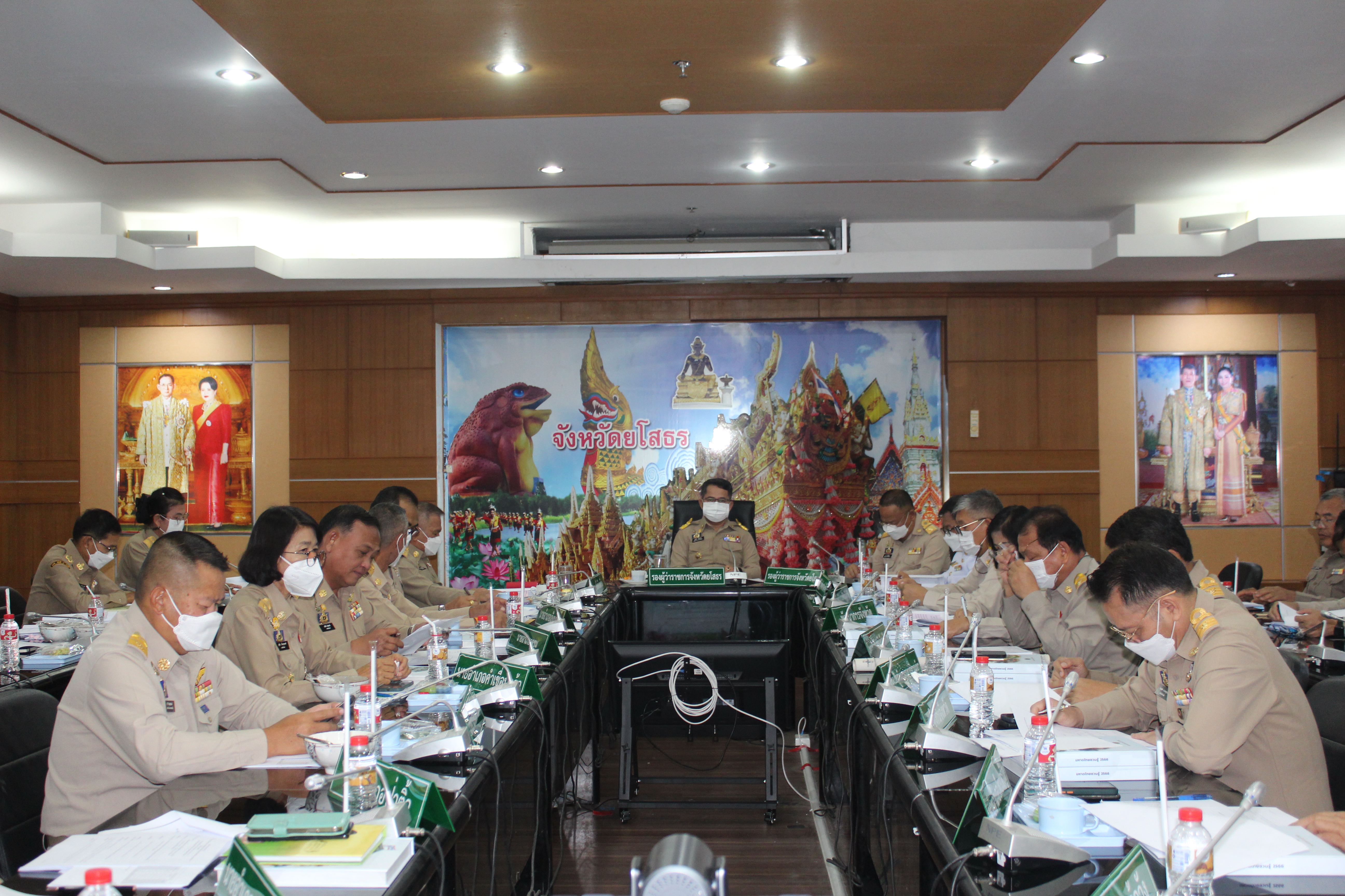 ?พช.ยโสธร ร่วมประชุมหัวหน้าส่วนราชการ หัวหน้าหน่วยงานรัฐวิสาหกิจ สังกัดกระทรวงมหาดไทยและนายอำเภอ ประจำเดือน มีนาคม