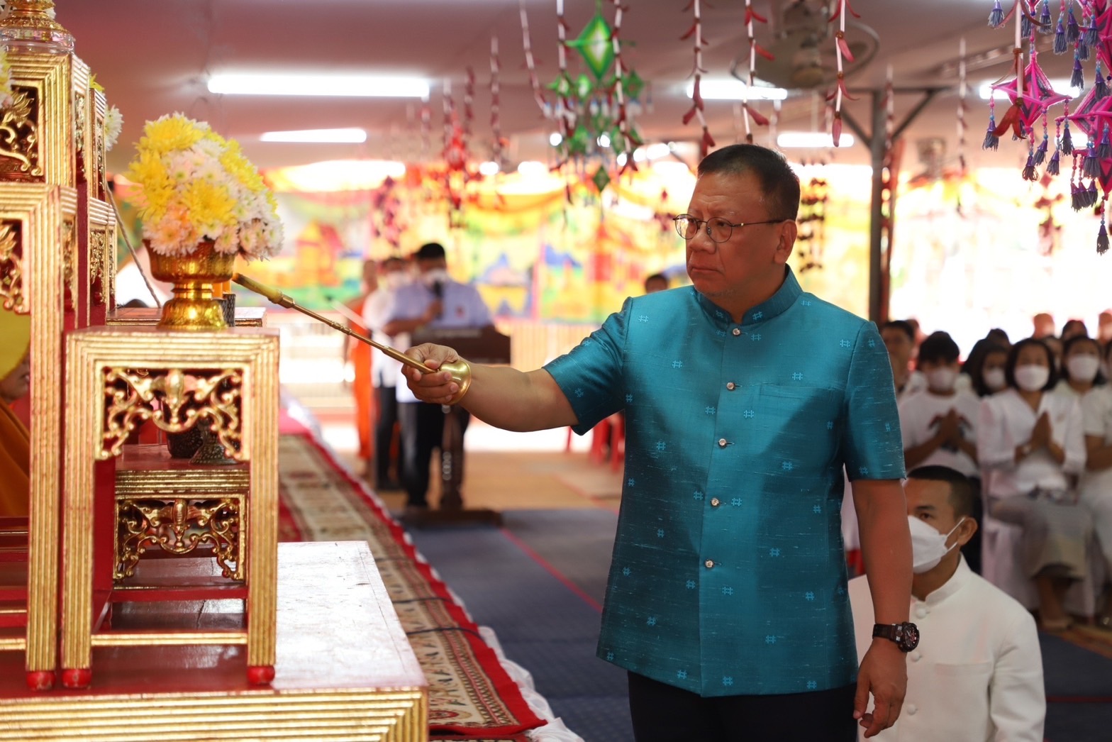 ?พช.ยโสธร ร่วมทำบุญตักบาตรพระภิกษุ สามเณร ถวายเป็นพุทธบูชา ถือศีล ปฏิบัติธรรม และให้ทานชีวิตโค กระบือ เพื่อความเป็นสิริมงคลแก่ตนเองและครอบครัว เนื่องในวันมาฆบูชา