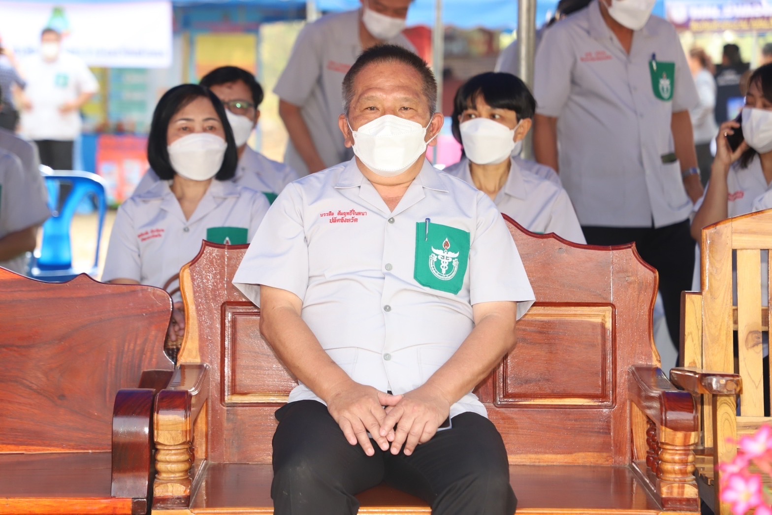 ?พช.ยโสธร ร่วมกิจกรรมหน่วยแพทย์เคลื่อนที่ พอ.สว. และ โครงการจังหวัดเคลื่อนที่ “เพิ่มรอยยิ้ม เติมความสุข ให้คนยโสธร” ที่ ตำบลน้ำคำ อำเภอไทยเจริญ จังหวัดยโสธร