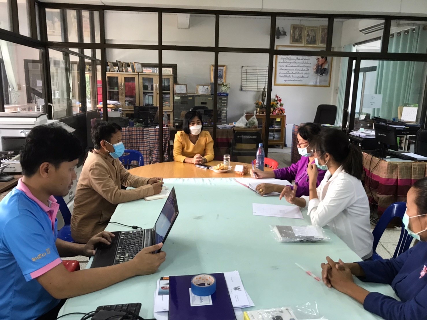 ?พช.ยโสธร ติดตามสนับสนุน การขับเคลื่อนงานพัฒนาชุมชน สำนักงานพัฒนาชุมชน อำเภอเลิงนกทาจังหวัดยโสธร