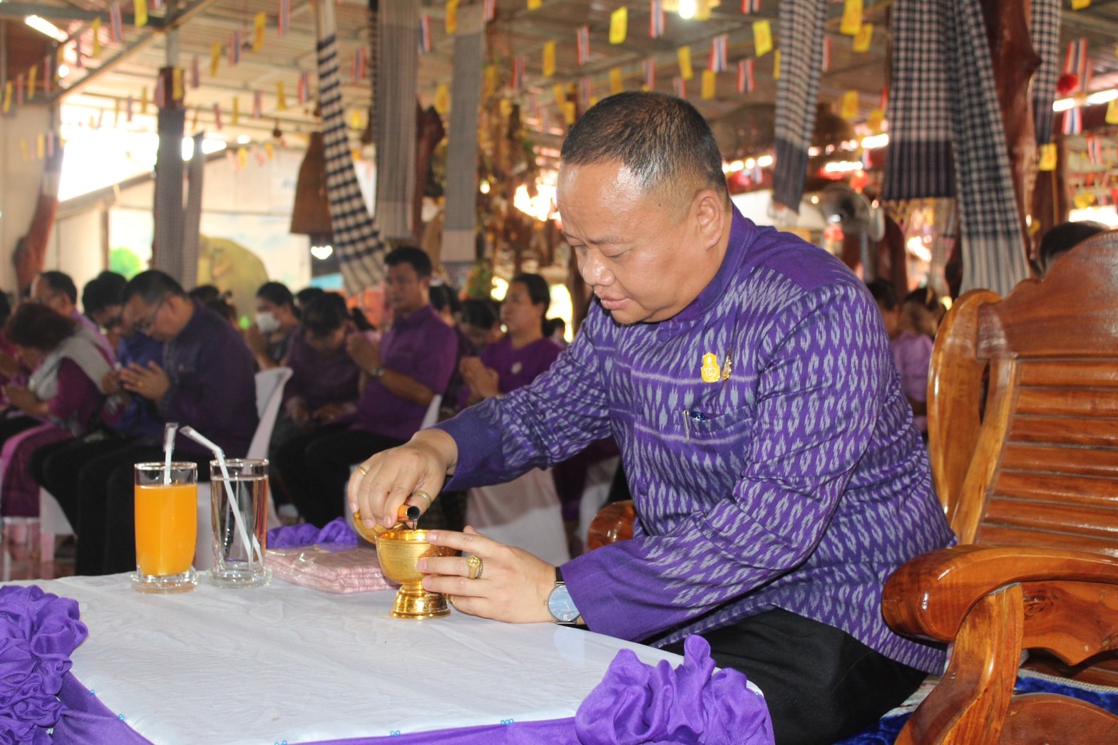 พช.ยโสธร ดำเนินกิจกรรมทอดผ้าป่าสามัคคี สมทบกองทุนพัฒนาเด็กชนบทในพระราชูปถัมภ์สมเด็จพระเทพรัตนราชสุดาฯสยามบรมราชกุมารี ณ วัดโพธาราม บ้านโพธิ์ทอง หมู่ที่ 12 ตำบลห้องแซง อำเภอเลิงนกทา จังหวัดยโสธร