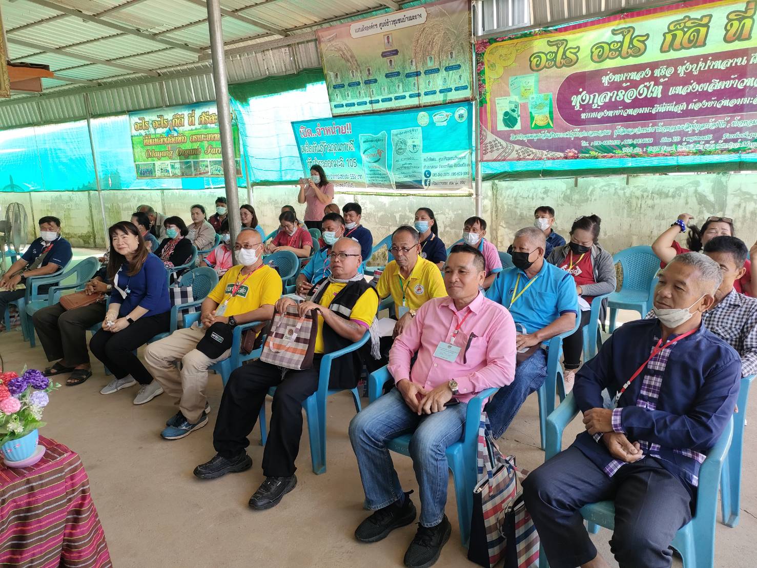 ?พช.ยโสธร นำเครือข่ายเกษตรปลอดภัยระดับจังหวัด จังหวัดยโสธร ศึกษาดูงาน ศูนย์ข้าวชุมชนบ้านมะยาง อำเภอราษีไศล จังหวัดศรีสะเกษ