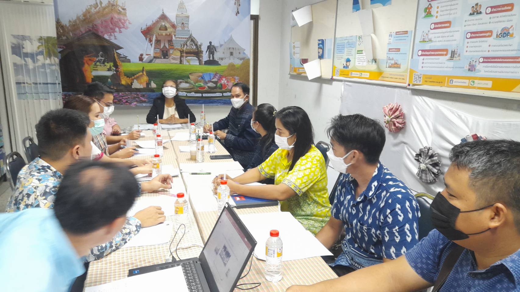 พช.ยโสธร ประชุมคณะกรรมการติดตามและประเมินผลการจัดงานประเพณีบุญบั้งไฟ ประจำปี 2566