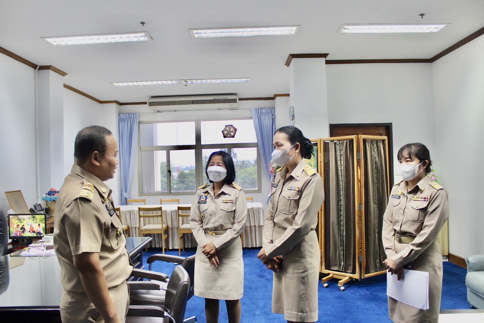 พช.ยโสธร ต้อนรับข้าราชการที่ย้ายมาปฏิบัติหน้าที่ ณ สำนักงานพัฒนาชุมชนจังหวัดยโสธร