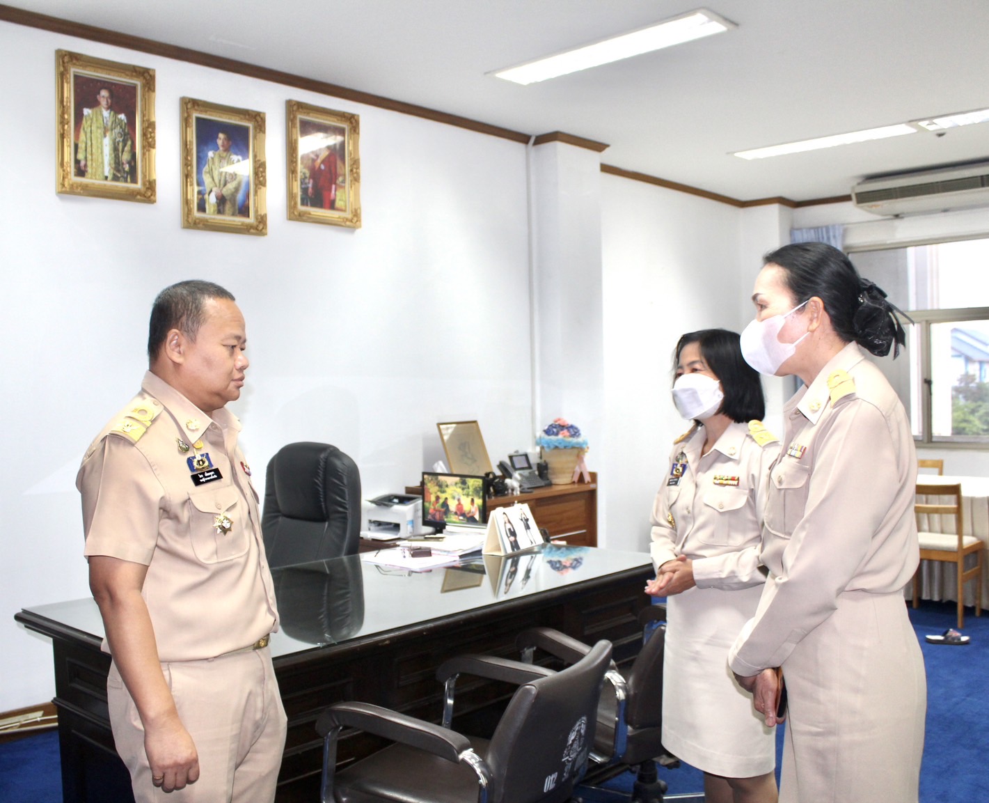 พช.ยโสธร ต้อนรับข้าราชการที่ย้ายมาปฏิบัติหน้าที่ ณ สำนักงานพัฒนาชุมชนจังหวัดยโสธร