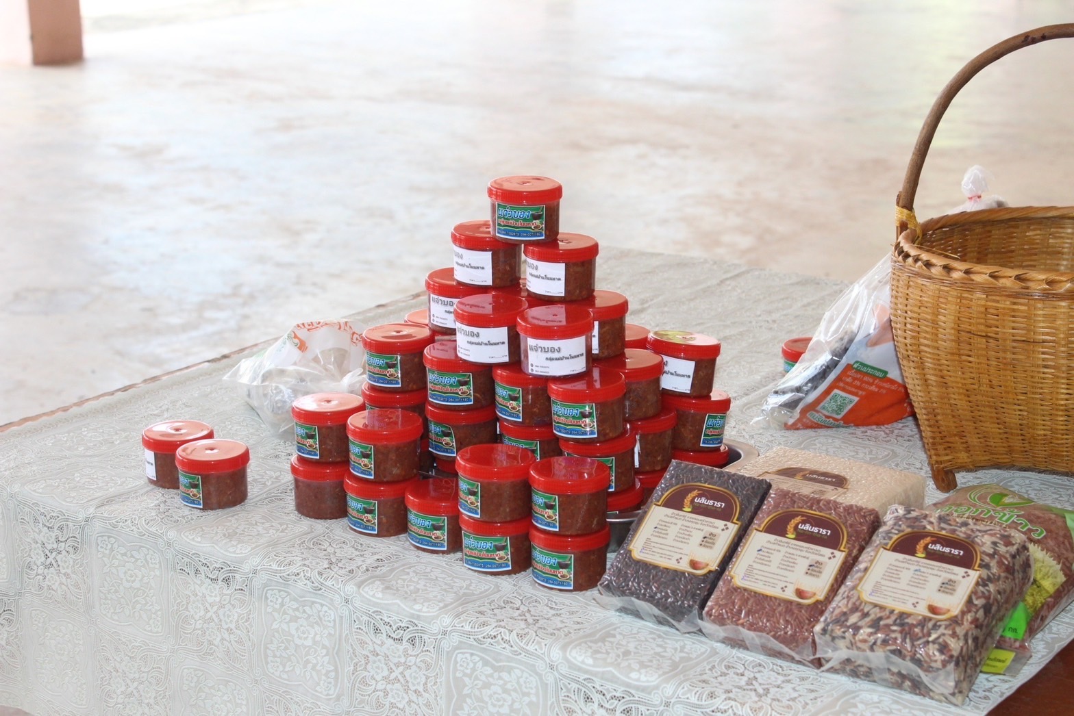 พช.ยโสธร ติดตามการดำเนินกิจกรรมยกระดับการพัฒนาผลิตภัณฑ์จากภูมิปัญญาท้องถิ่นให้เป็นเอกลักษณ์และได้มาตรฐาน รุ่นที่ 2 ณ วิทยาลัยเทคโนโลยีศรีพิพัฒน์อินเตอร์ ตำบลกุดชุม อำเภอกุดชุม จังหวัดยโสธร