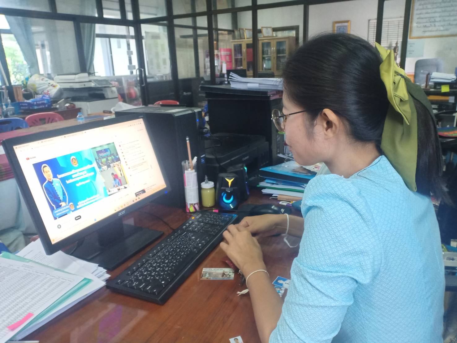 พช.ยโสธร ร่วมอบรมโครงการการขยายผลการใช้งานระบบสารบรรณอิเล็กทรอนิกส์ ตั้งเป้า “สะดวก รวดเร็ว ลดเวลา ลดกระดาษ ลดขั้นตอน”