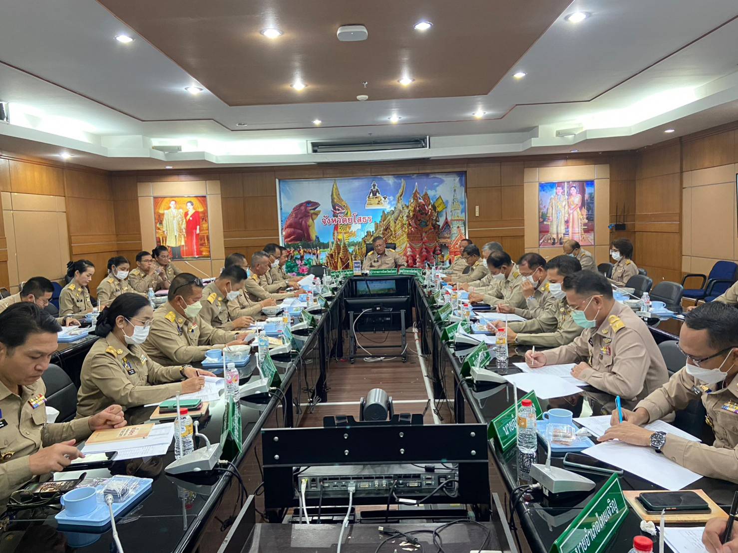 พช.ยโสธร ร่วมประชุมหัวหน้าส่วนราชการ หัวหน้าหน่วยงานรัฐวิสาหกิจ สังกัดกระทรวงมหาดไทยและนายอำเภอ ครั้งที่ 5/2566