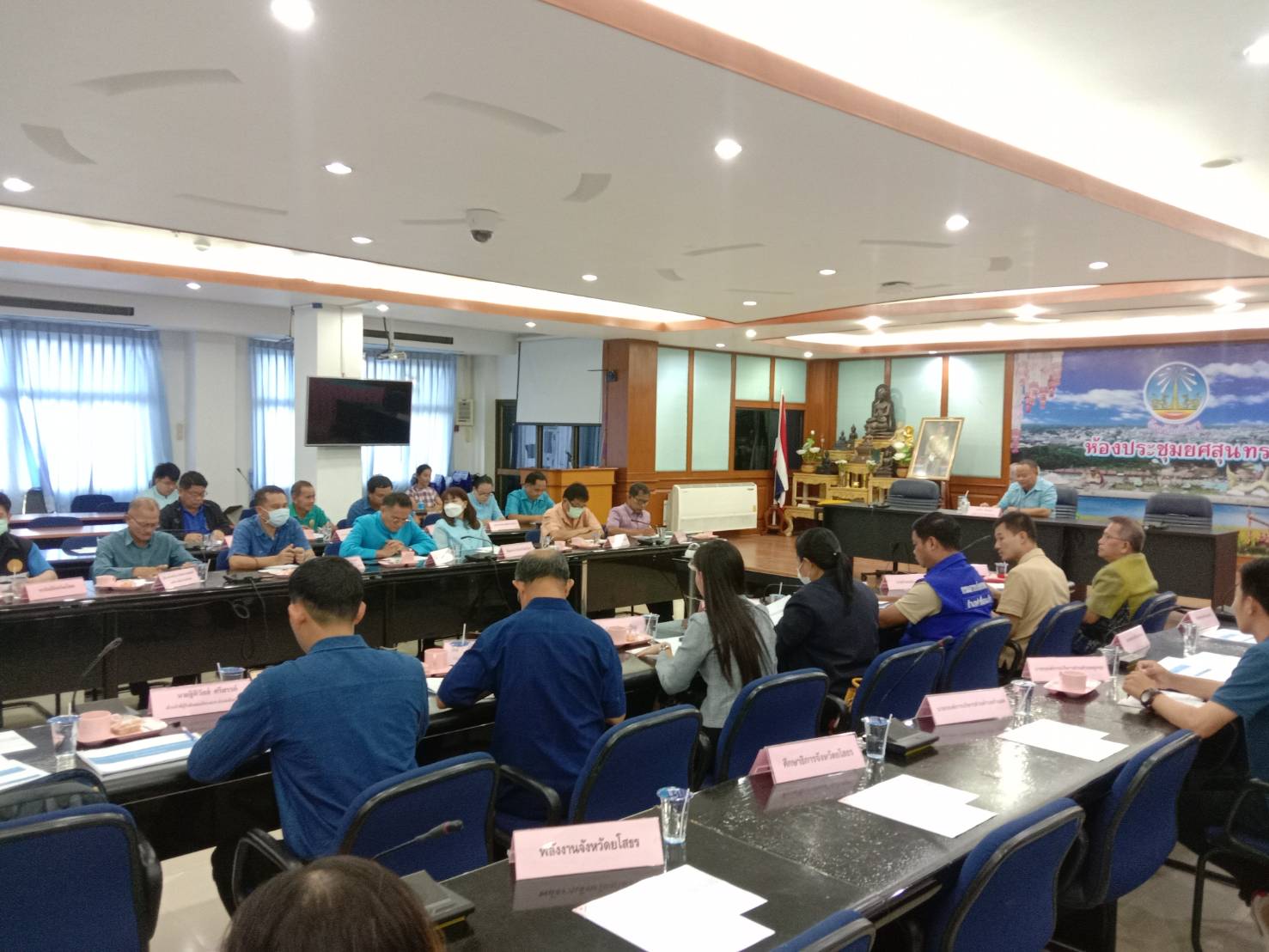 พช.ยโสธร ประชุมคณะทำงานต่อยอดขยายผลโครงการซ่อมแซมเสริมสร้างศักยภาพแหล่งน้ำชุมชนขนาดเล็ก เพื่อการเกษตรทฤษฎีใหม่ ใน 9 จังหวัดลุ่มน้ำมูล จังหวัดยโสธร