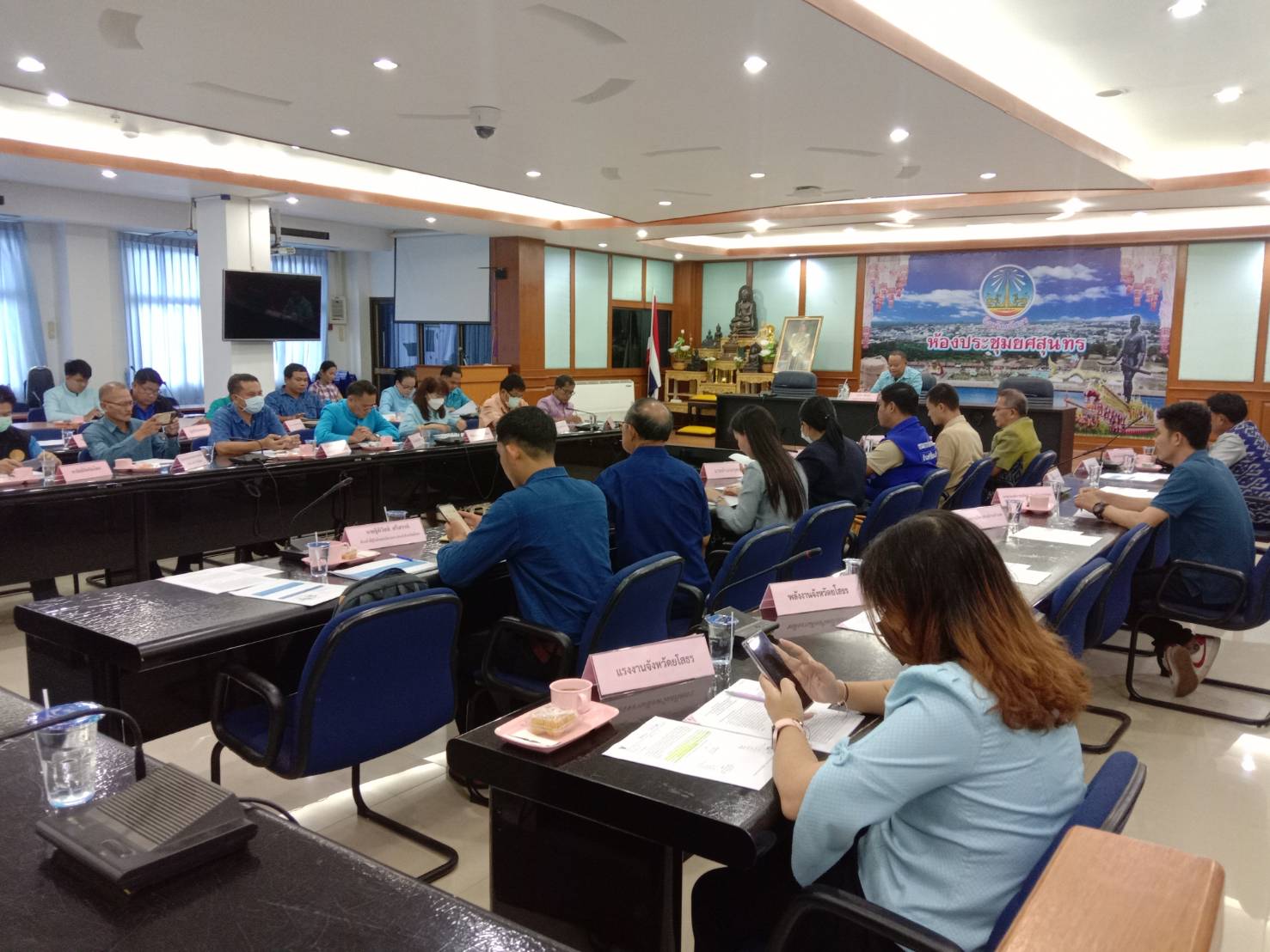 พช.ยโสธร ประชุมคณะทำงานต่อยอดขยายผลโครงการซ่อมแซมเสริมสร้างศักยภาพแหล่งน้ำชุมชนขนาดเล็ก เพื่อการเกษตรทฤษฎีใหม่ ใน 9 จังหวัดลุ่มน้ำมูล จังหวัดยโสธร