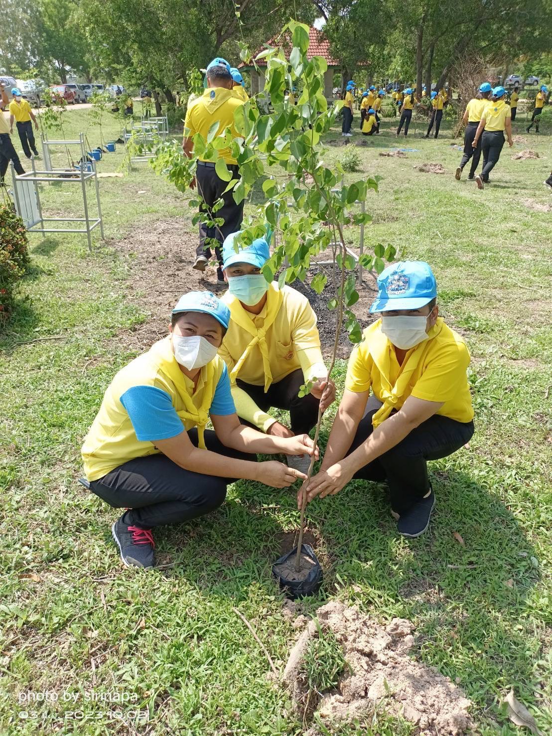 พช.ยโสธร ร่วมกิจกรรมจิตอาสาจังหวัดยโสธร ร่วมกันปลูกต้นไม้ ทำความดี เนื่องในวันคล้ายวันเฉลิมพระชนมพรรษา สมเด็จพระนางเจ้าสุทิดา พัชรสุธาพิมลลักษณ พระบรมราชินี 3 มิถุนายน 2566 วันวิสาขบูชา และวันต้นไม้ประจำปีของชาติ