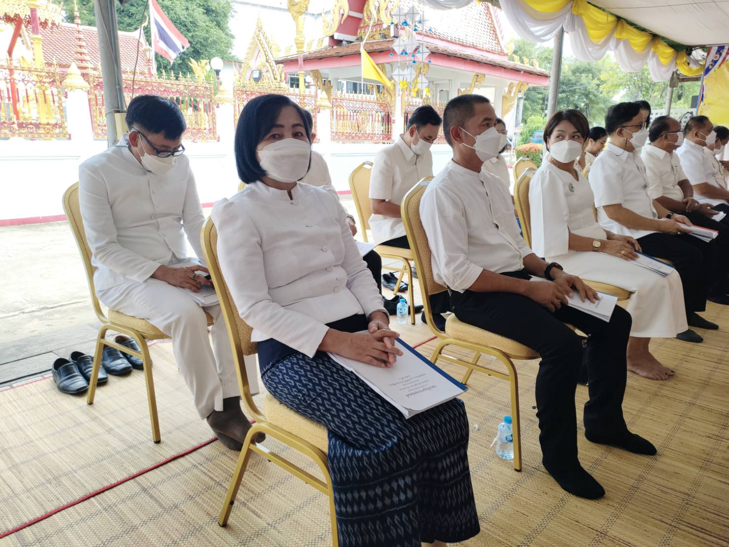 พช.ยโสธร ร่วมพิธีเจริญพระพุทธมนต์เฉลิมพระเกียรติและถวายพระพรชัยมงคล ประจำเดือนกรกฎาคม 2566