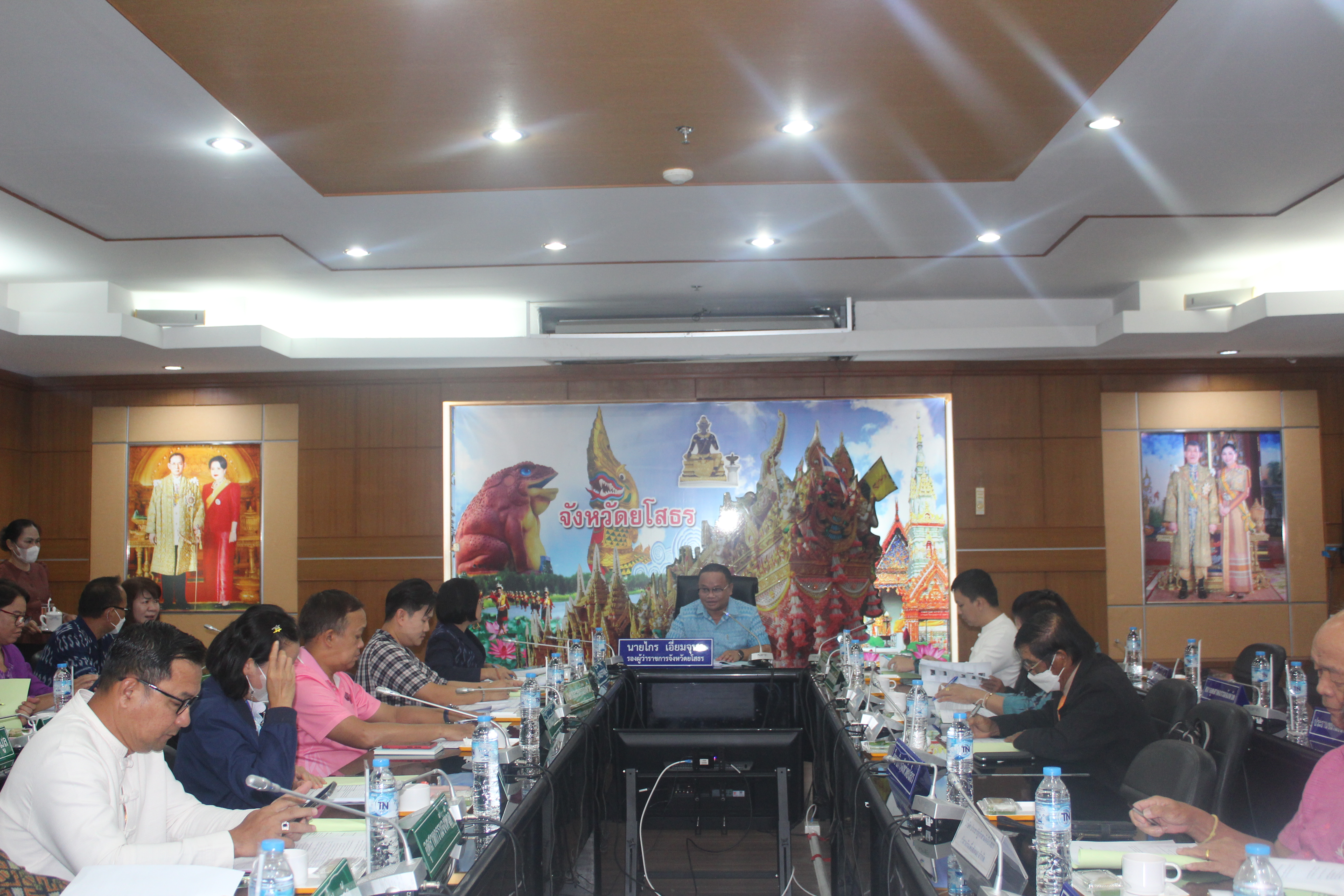 พช.ยโสธร จัดประชุมการดำเนินโครงการพัฒนากลไกขับเคลื่อนการพัฒนาเศรษฐกิจฐานรากระดับจังหวัด ไตรมาส 3