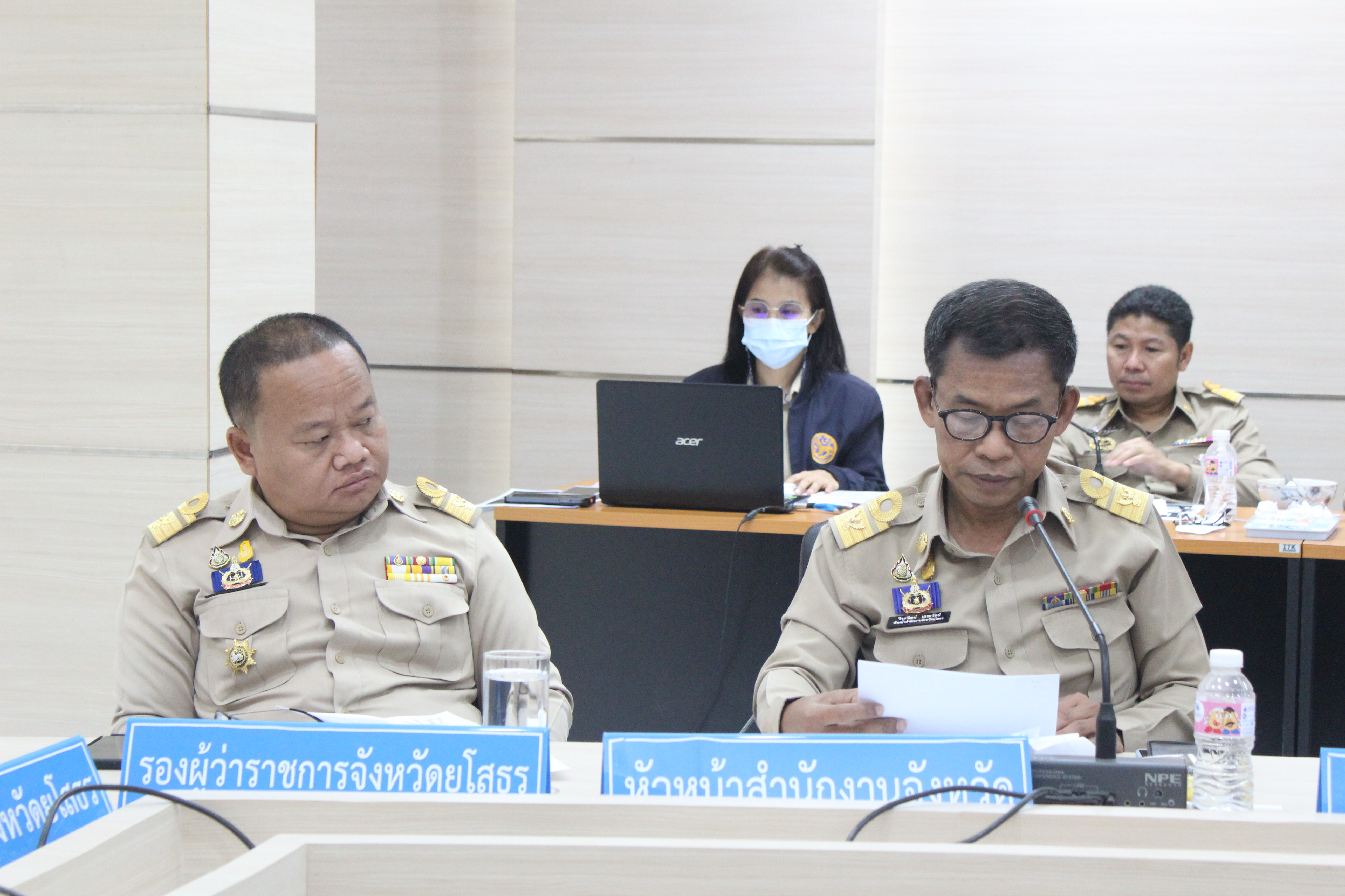 พช.ยโสธร ร่วมประชุมหัวหน้าส่วนราชการ หัวหน้าหน่วยงานรัฐวิสาหกิจ สังกัดกระทรวงมหาดไทยและนายอำเภอ ประจำเดือน กรกฎาคม