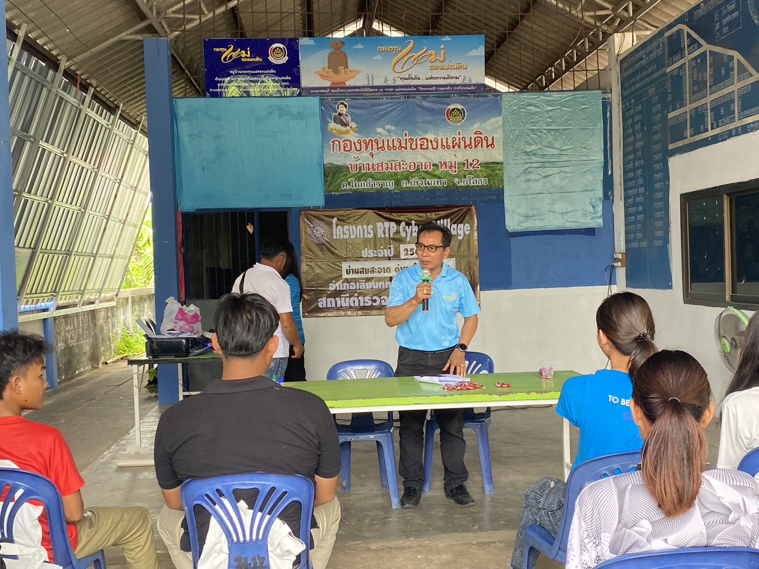 พช.ยโสธร ดำเนินการจัดกิจกรรมฝึกอบรมเครือข่ายกองทุนแม่ของแผ่นดินระดับจังหวัด หนุนเสริมสัมมาชีพชุมชนแก่เยาวชนกลุ่มเสี่ยงหรือผู้ผ่านการบำบัด            ณ หมู่บ้านกองทุนแม่ของแผ่นดินบ้านสมสะอาด หมู่ 12 ตำบลโคกสำราญ อำเภอเลิงนกทา จังหวัดยโสธร