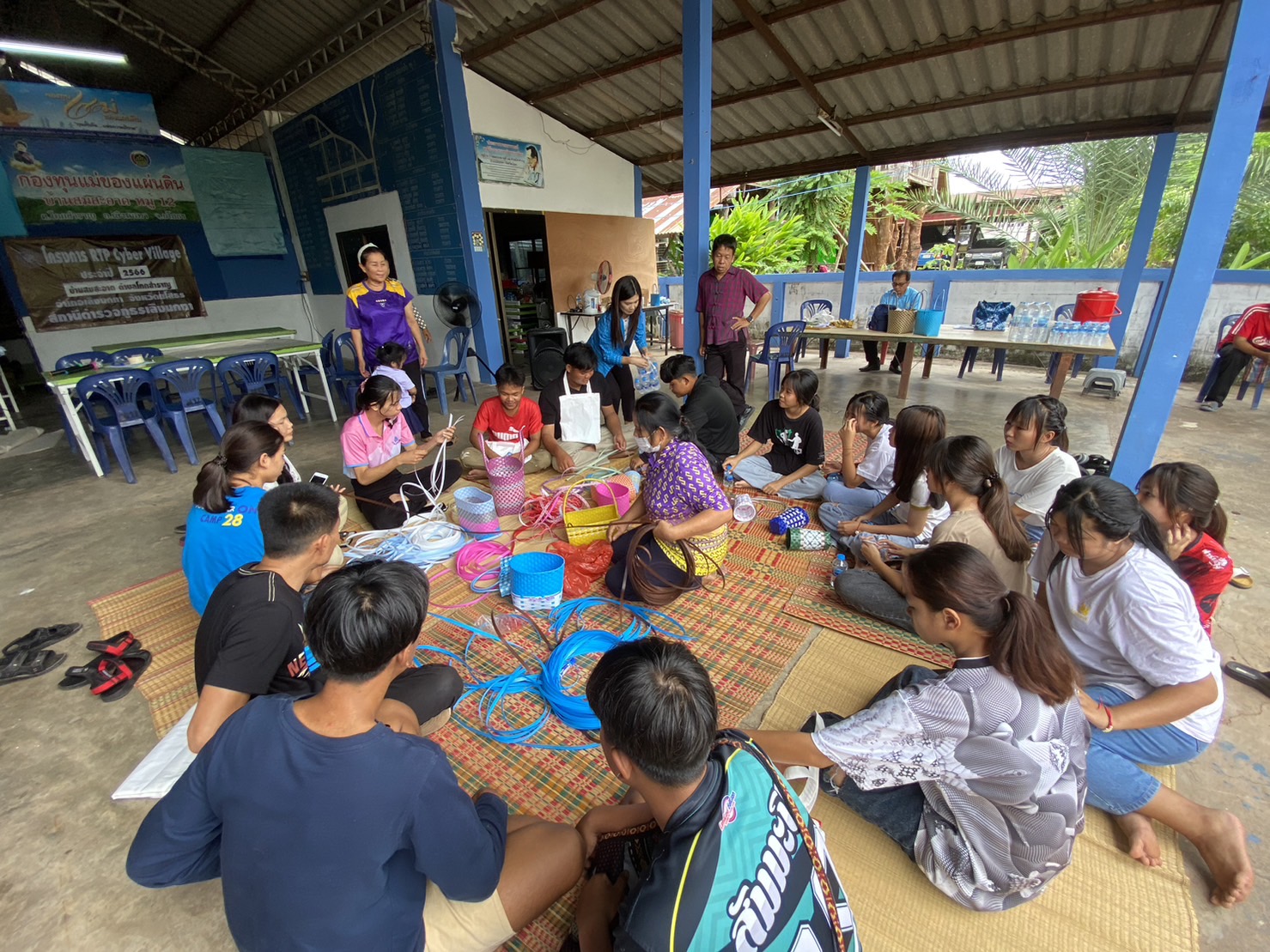 พช.ยโสธร ดำเนินการจัดกิจกรรมฝึกอบรมเครือข่ายกองทุนแม่ของแผ่นดินระดับจังหวัด หนุนเสริมสัมมาชีพชุมชนแก่เยาวชนกลุ่มเสี่ยงหรือผู้ผ่านการบำบัด            ณ หมู่บ้านกองทุนแม่ของแผ่นดินบ้านสมสะอาด หมู่ 12 ตำบลโคกสำราญ อำเภอเลิงนกทา จังหวัดยโสธร
