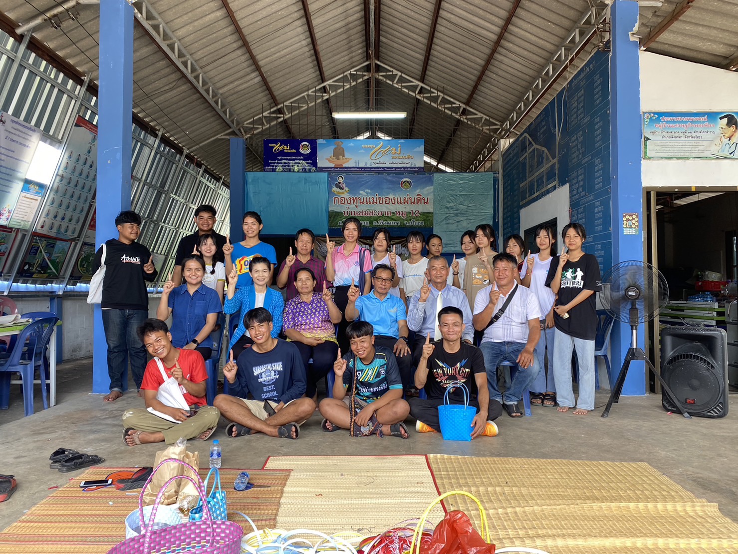 พช.ยโสธร ดำเนินการจัดกิจกรรมฝึกอบรมเครือข่ายกองทุนแม่ของแผ่นดินระดับจังหวัด หนุนเสริมสัมมาชีพชุมชนแก่เยาวชนกลุ่มเสี่ยงหรือผู้ผ่านการบำบัด            ณ หมู่บ้านกองทุนแม่ของแผ่นดินบ้านสมสะอาด หมู่ 12 ตำบลโคกสำราญ อำเภอเลิงนกทา จังหวัดยโสธร