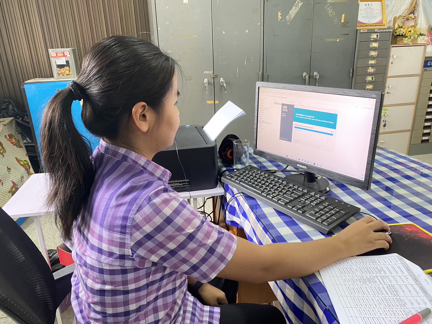 พช.ยโสธรลงพื้นที่ติดตามงานโครงการที่เกี่ยวข้องกับระบบเครือข่ายและความมั่นคงปลอดภัยด้านเทคโนโลยีสารสนเทศ ปีงบประมาณ พ.ศ.2566 จังหวัดยโสธร