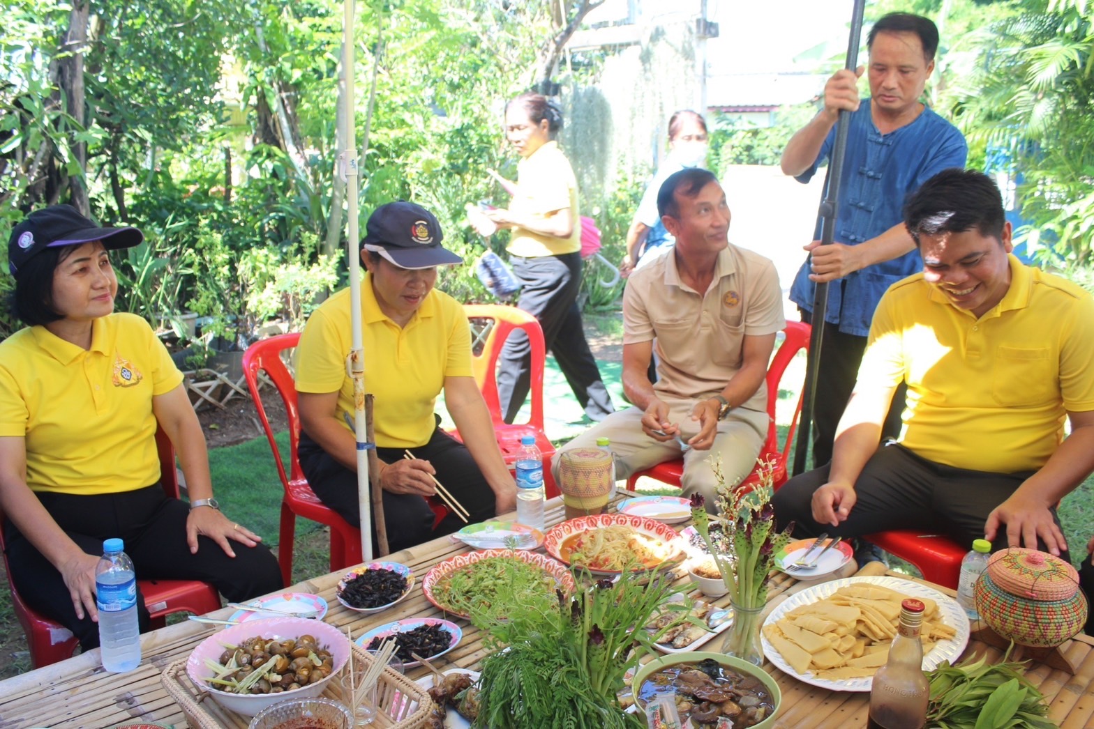 พช.ยโสธร เยี่ยมชม หมู่บ้านเศรษฐกิจพอเพียง “อยู่เย็น เป็นสุข”ดีเด่นระดับจังหวัด จังหวัดยโสธร ประจำปี 2566 บ้านบูรพา หมู่ 6 ตำบลบึงแก อำเภอมหาชนะชัย จังหวัดยโสธร