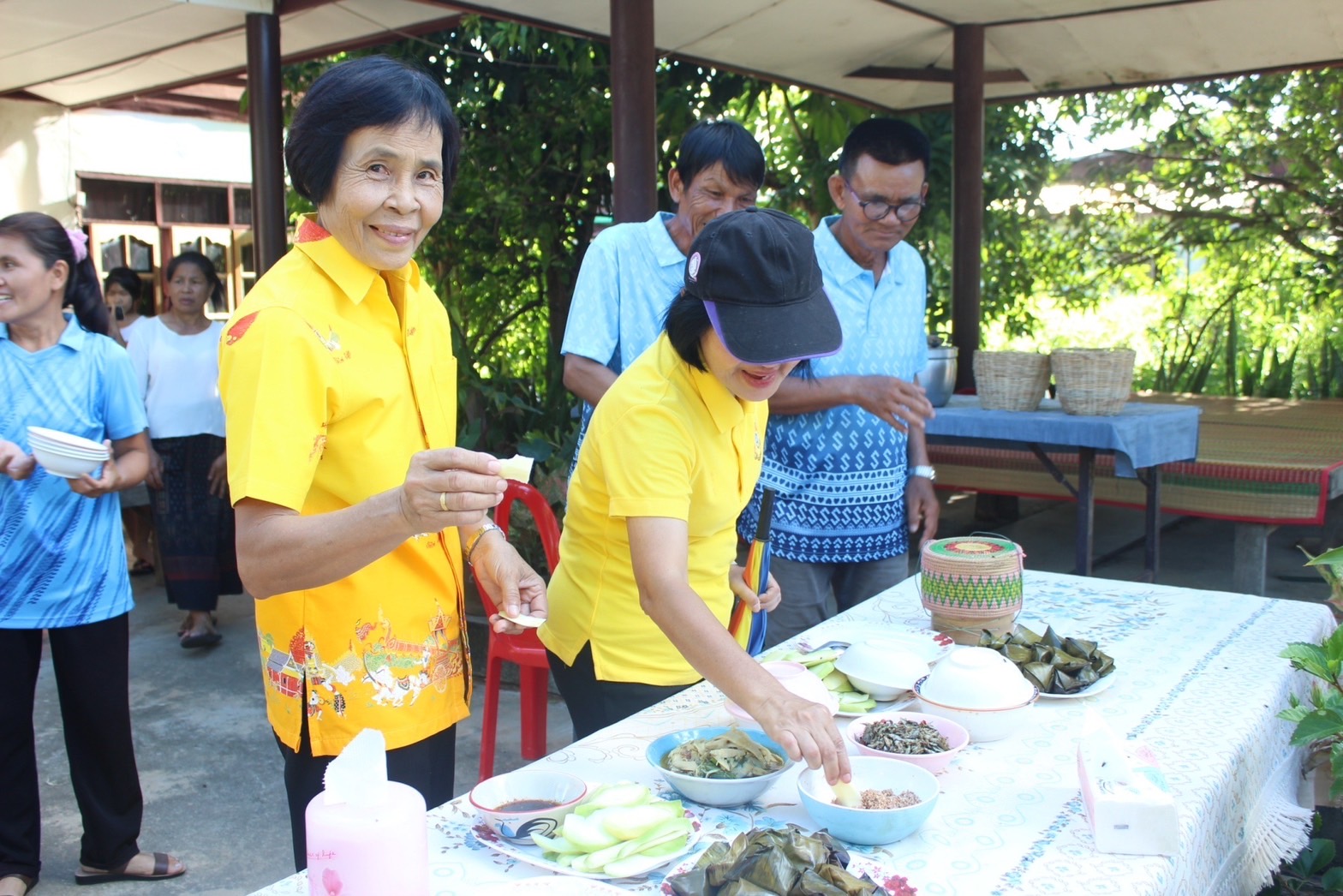 พช.ยโสธร เยี่ยมชม หมู่บ้านเศรษฐกิจพอเพียง “อยู่เย็น เป็นสุข”ดีเด่นระดับจังหวัด จังหวัดยโสธร ประจำปี 2566 บ้านบูรพา หมู่ 6 ตำบลบึงแก อำเภอมหาชนะชัย จังหวัดยโสธร