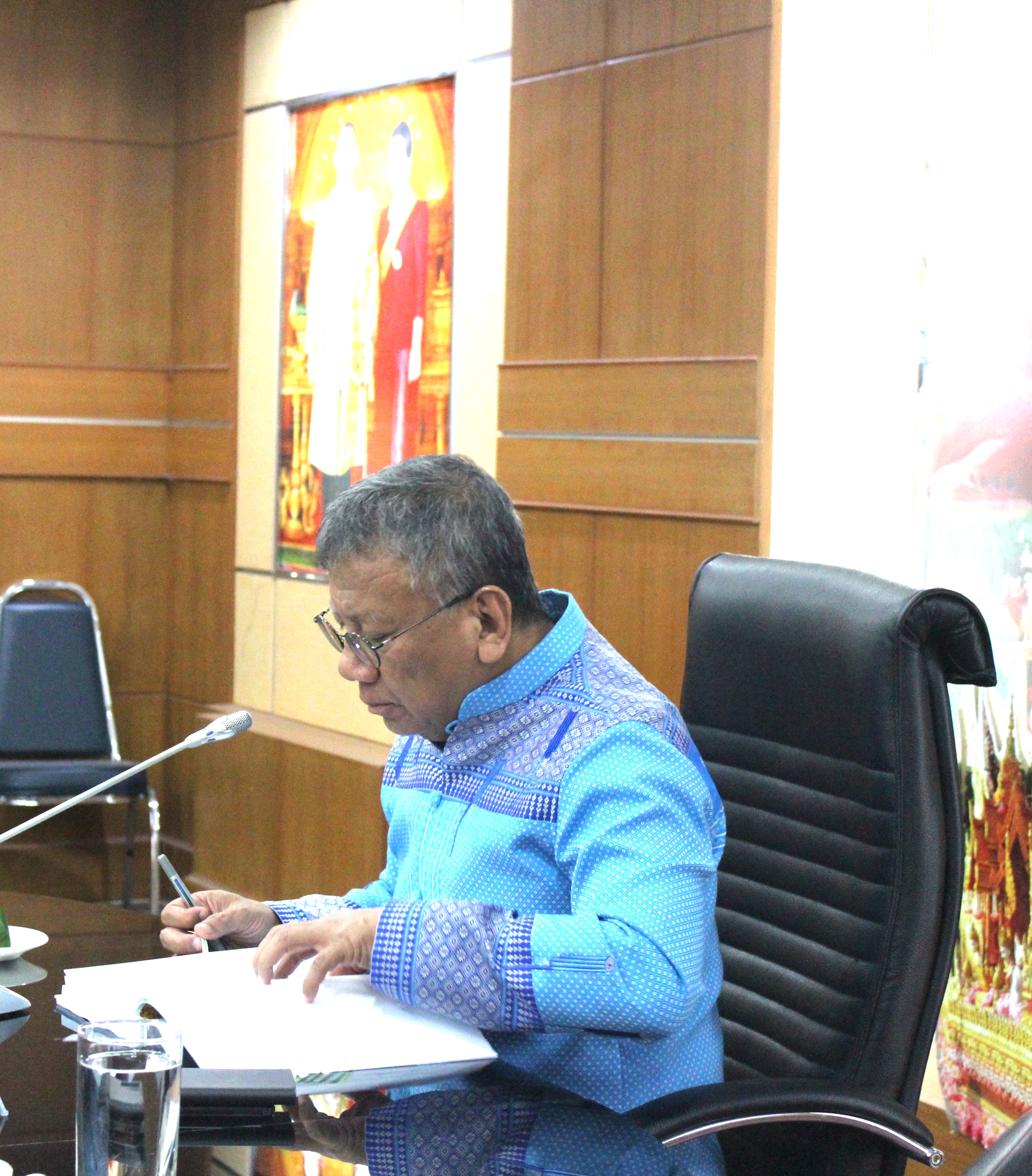 พช.ยโสธร ประชุมคณะกรรมการพนักงานเทศบาล จังหวัดยโสธร (ก.ท.จ.ยโสธร ) ครั้งที่ 8/2565