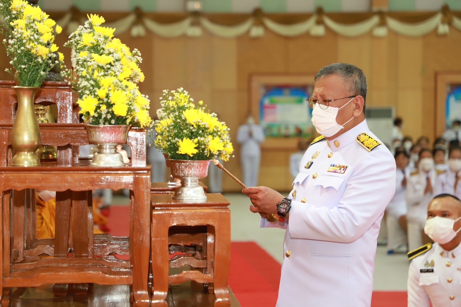 พช.ยโสธร ร่วมพิธีทำบุญตักบาตรพระสงฆ์ 92 รูป ถวายพระราชกุศลแด่สมเด็จพระนางเจ้าสิริกิติ์ พระบรมราชินีนาถ พระบรมราชชนนีพันปีหลวง เนื่องในโอกาสวันมหามงคลเฉลิมพระชนมพรรษา 12 สิงหาคม 2566