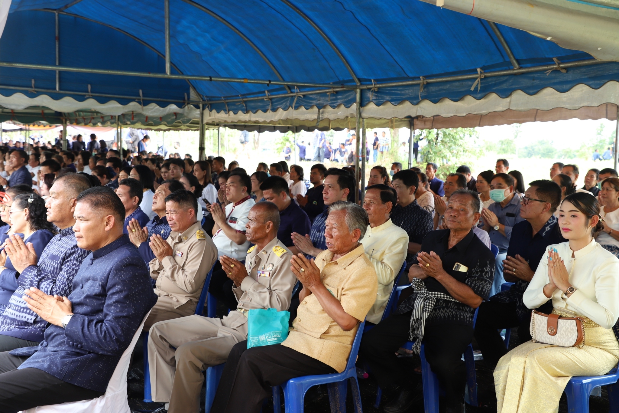 พช.ยโสธร ร่วมพิธีวางศิลาฤกษ์ สถานีรถไฟเลิงนกทา ตามโครงการก่อสร้างทางรถไฟรางคู่ สายบ้านไผ่ – มหาสารคาม-ร้อยเอ็ด – มุกดาหาร – นครพนม (ตอนผ่านจังหวัดยโสธร)